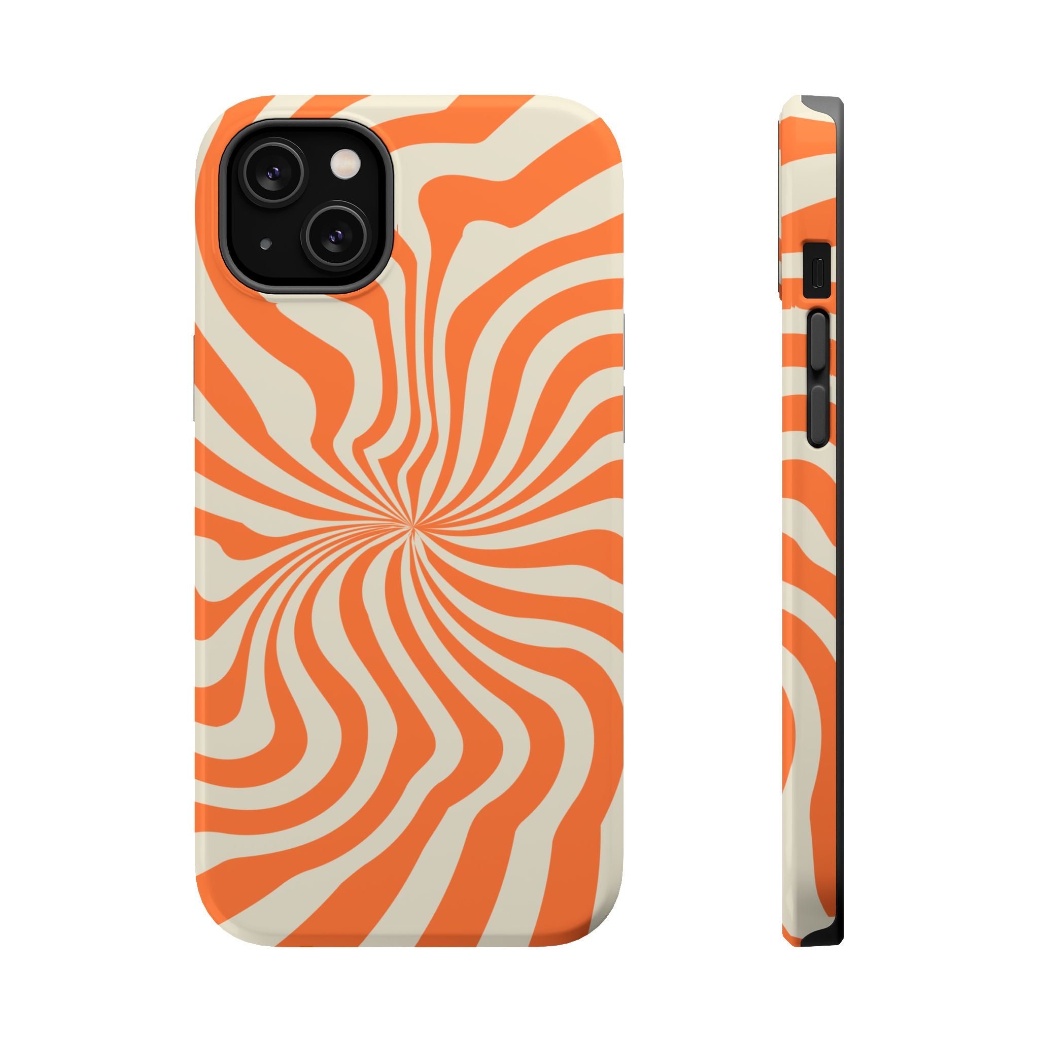 Orange Spiral - Tough MagSafe Case