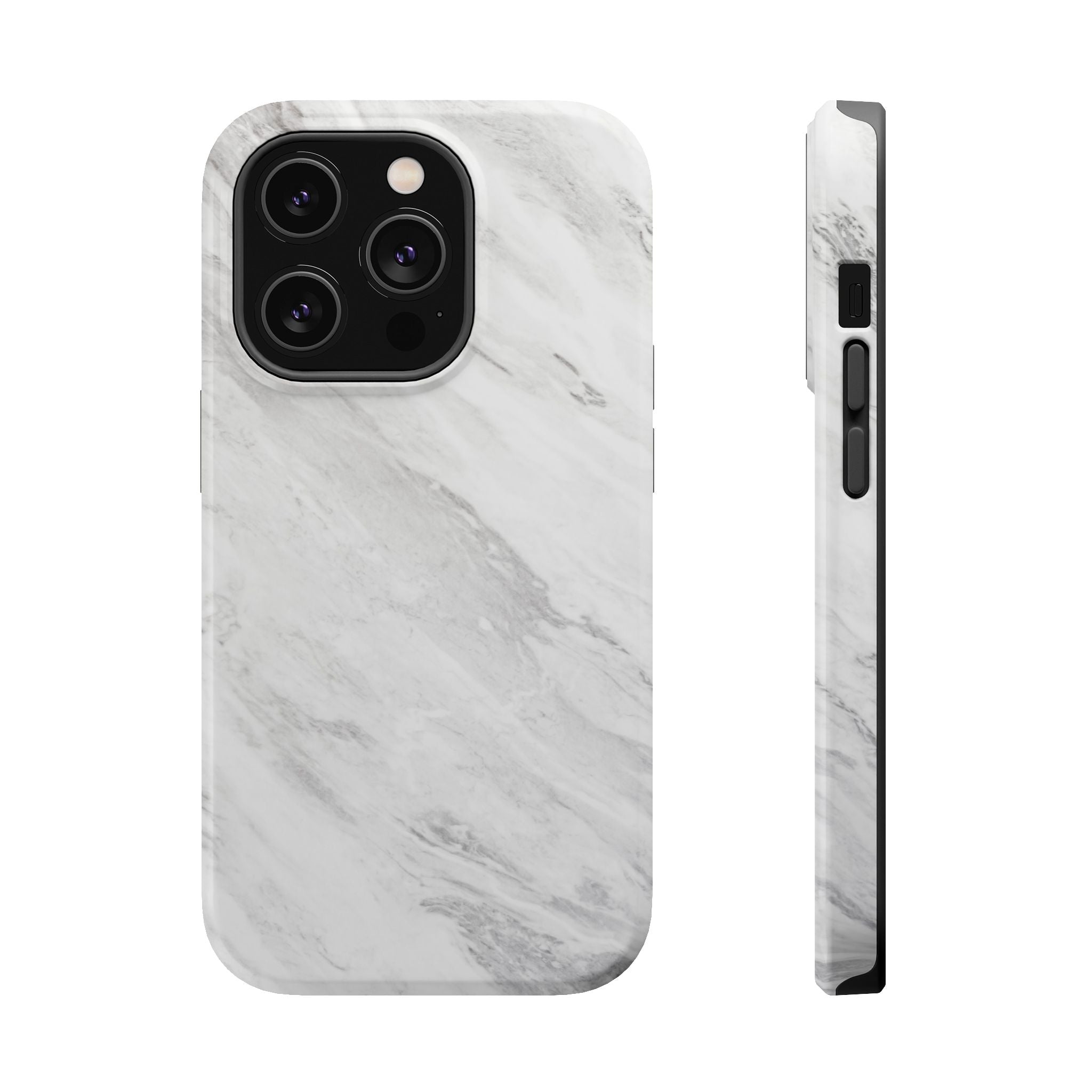 White Marble - Tough MagSafe Case