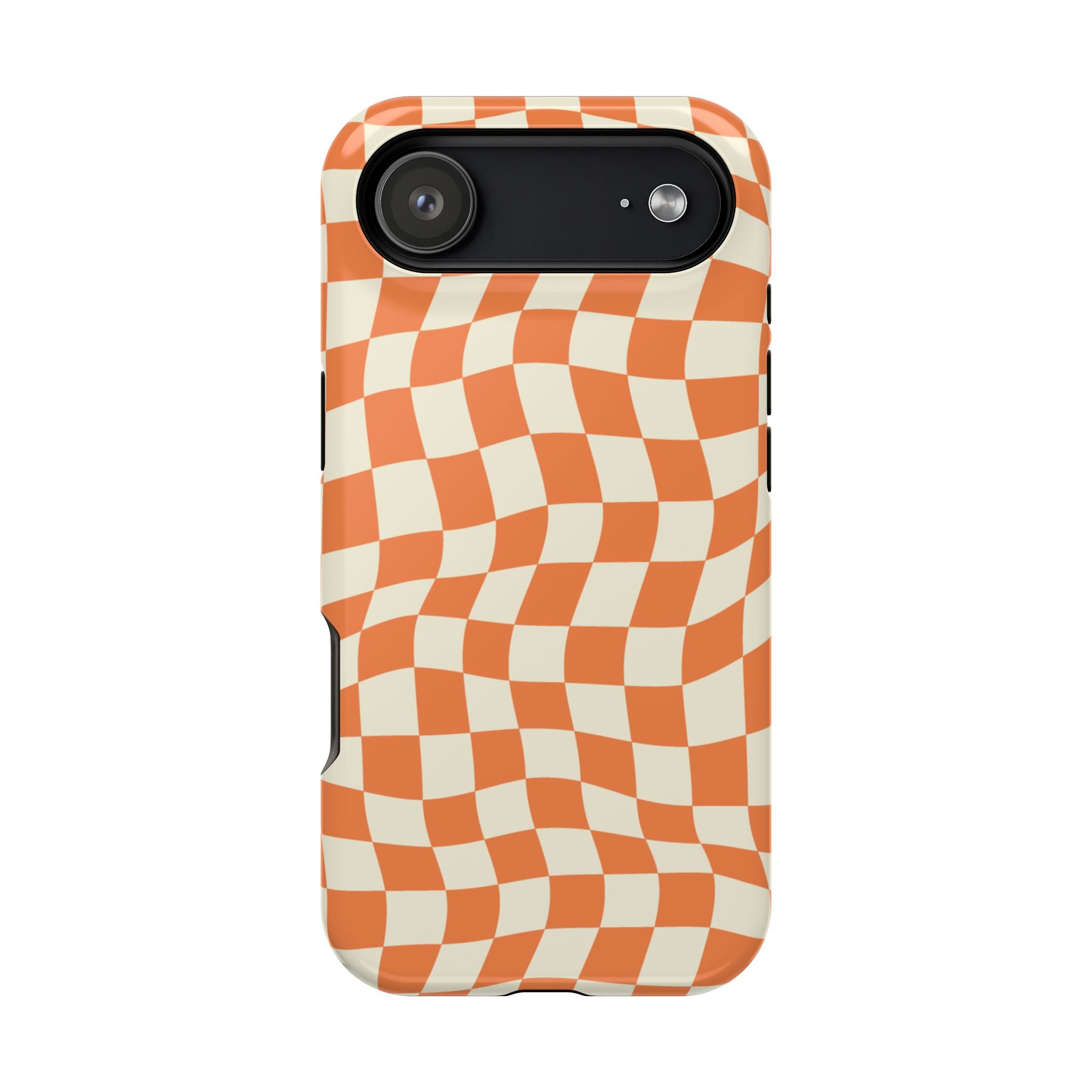 Orange Checkers - Tough MagSafe Case