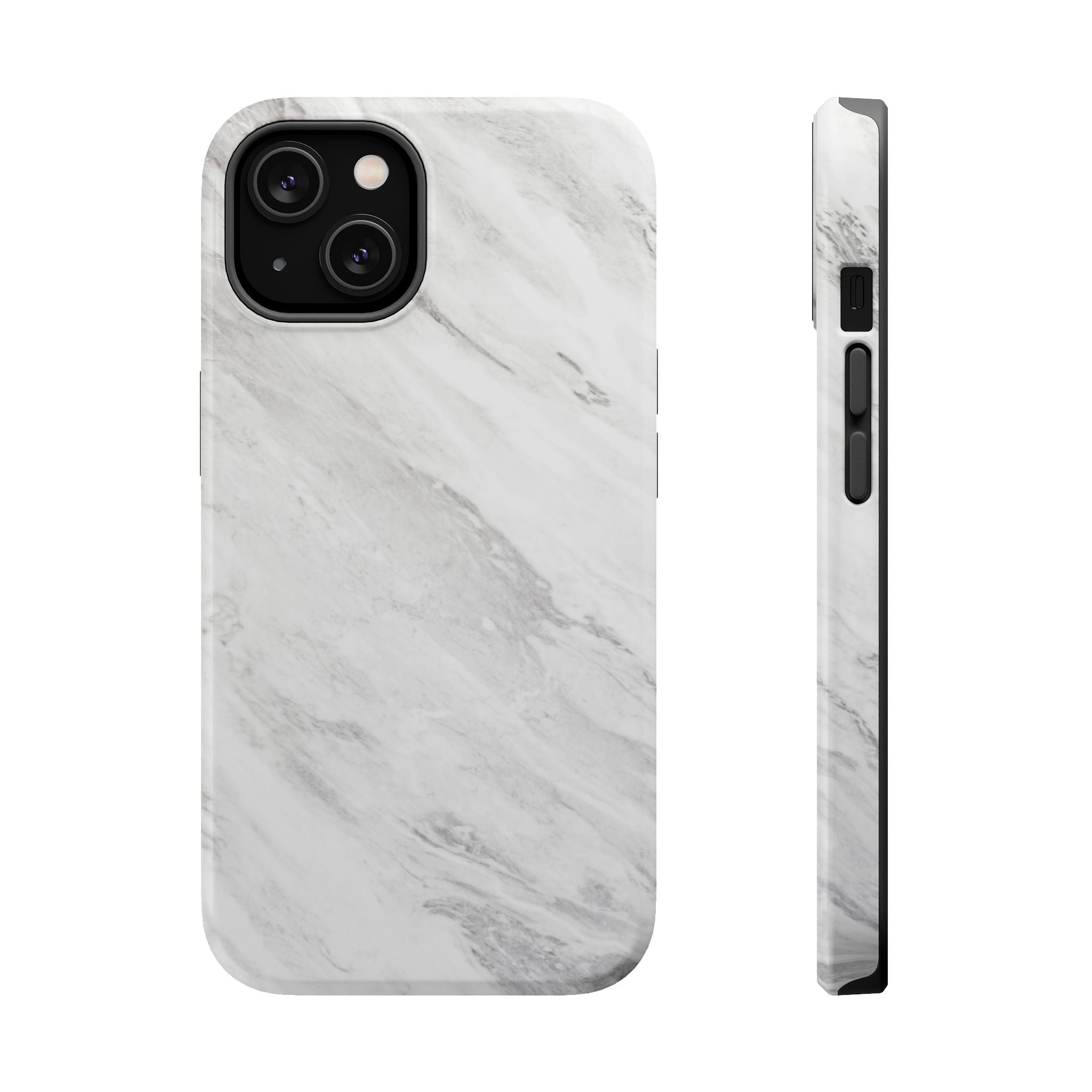 White Marble - Tough MagSafe Case