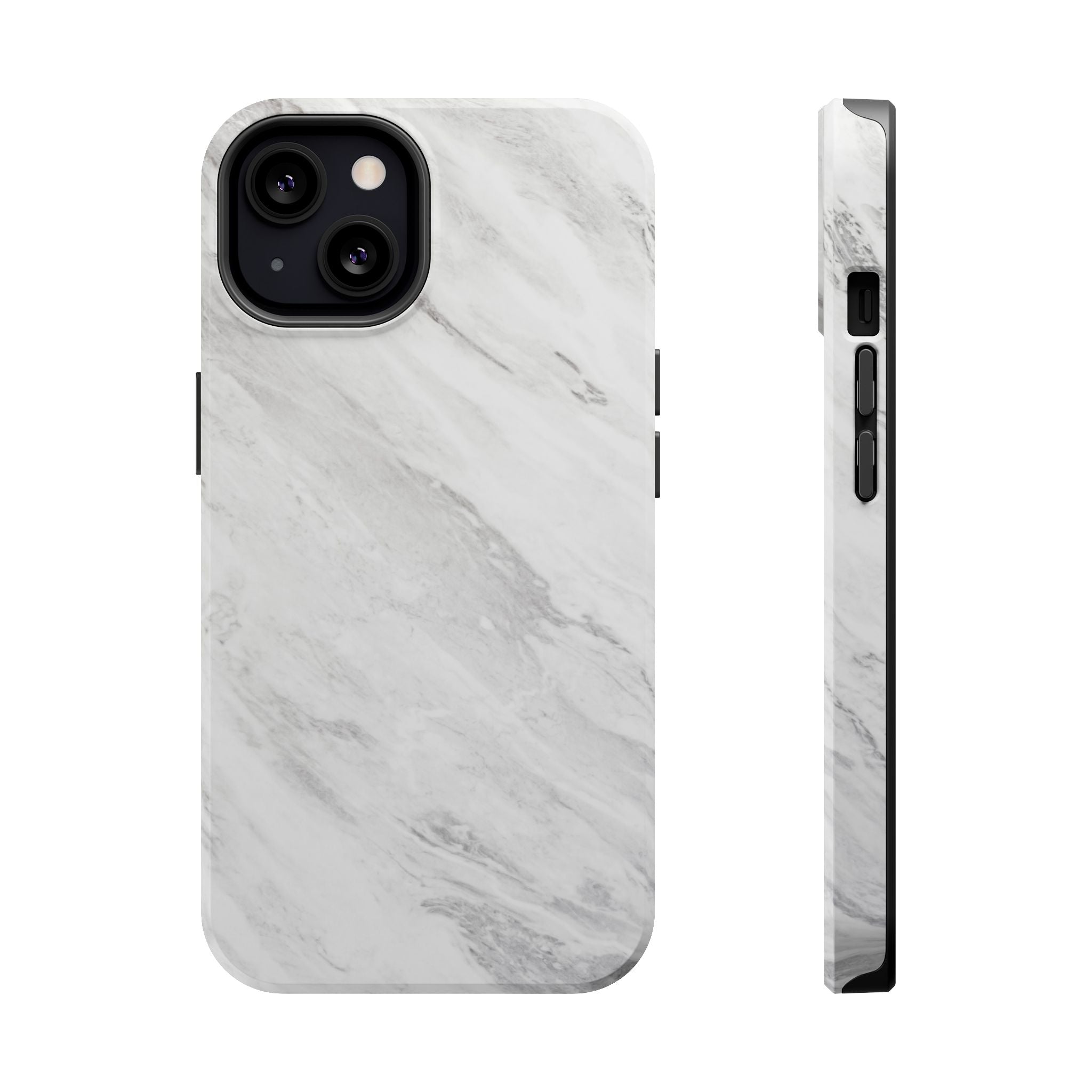 White Marble - Tough MagSafe Case