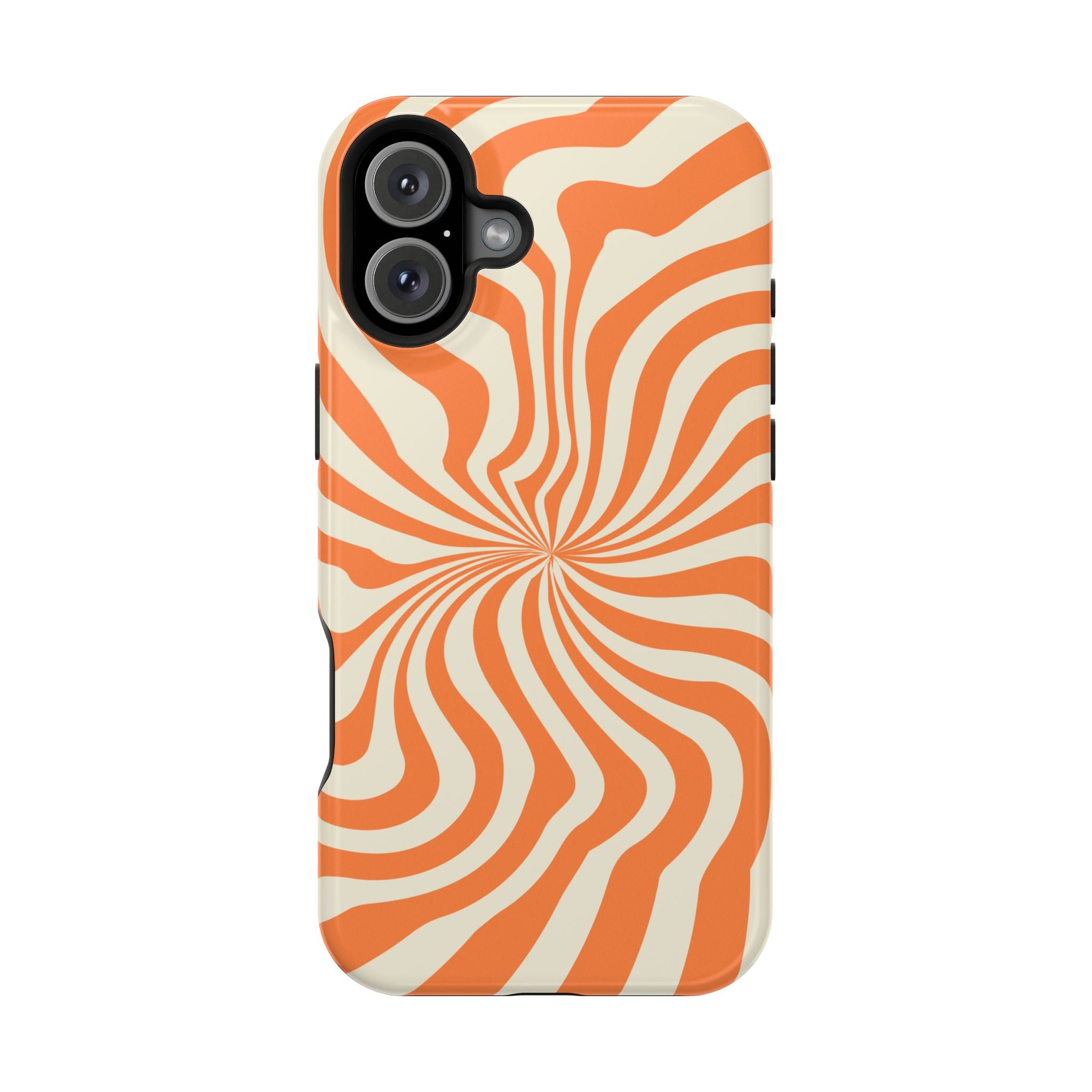 Orange Spiral - Tough MagSafe Case