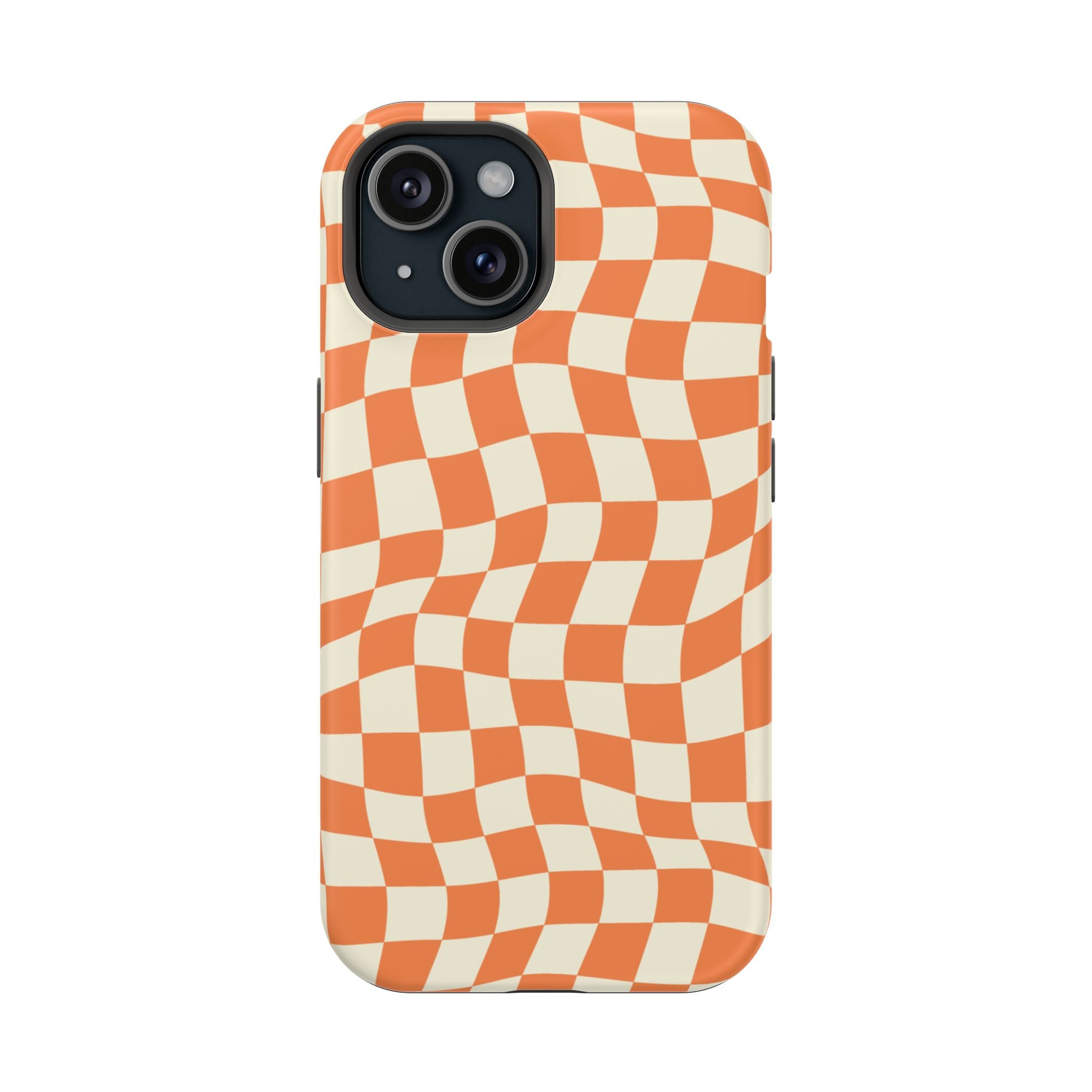 Orange Checkers - Tough MagSafe Case
