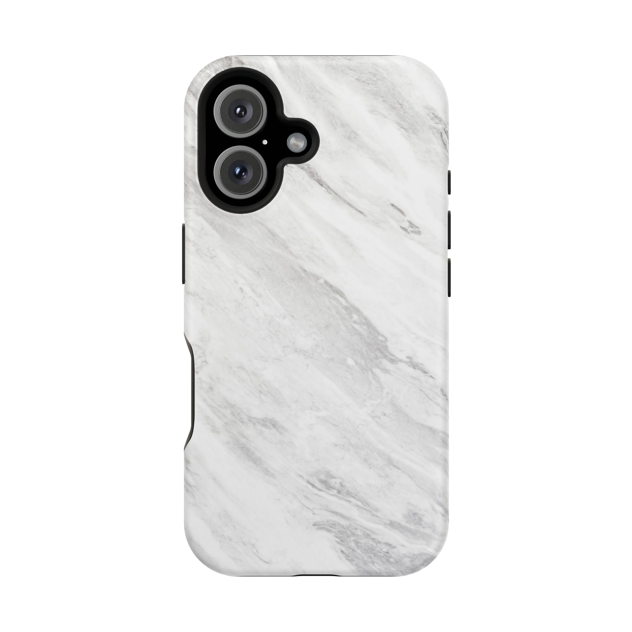 White Marble - Tough MagSafe Case