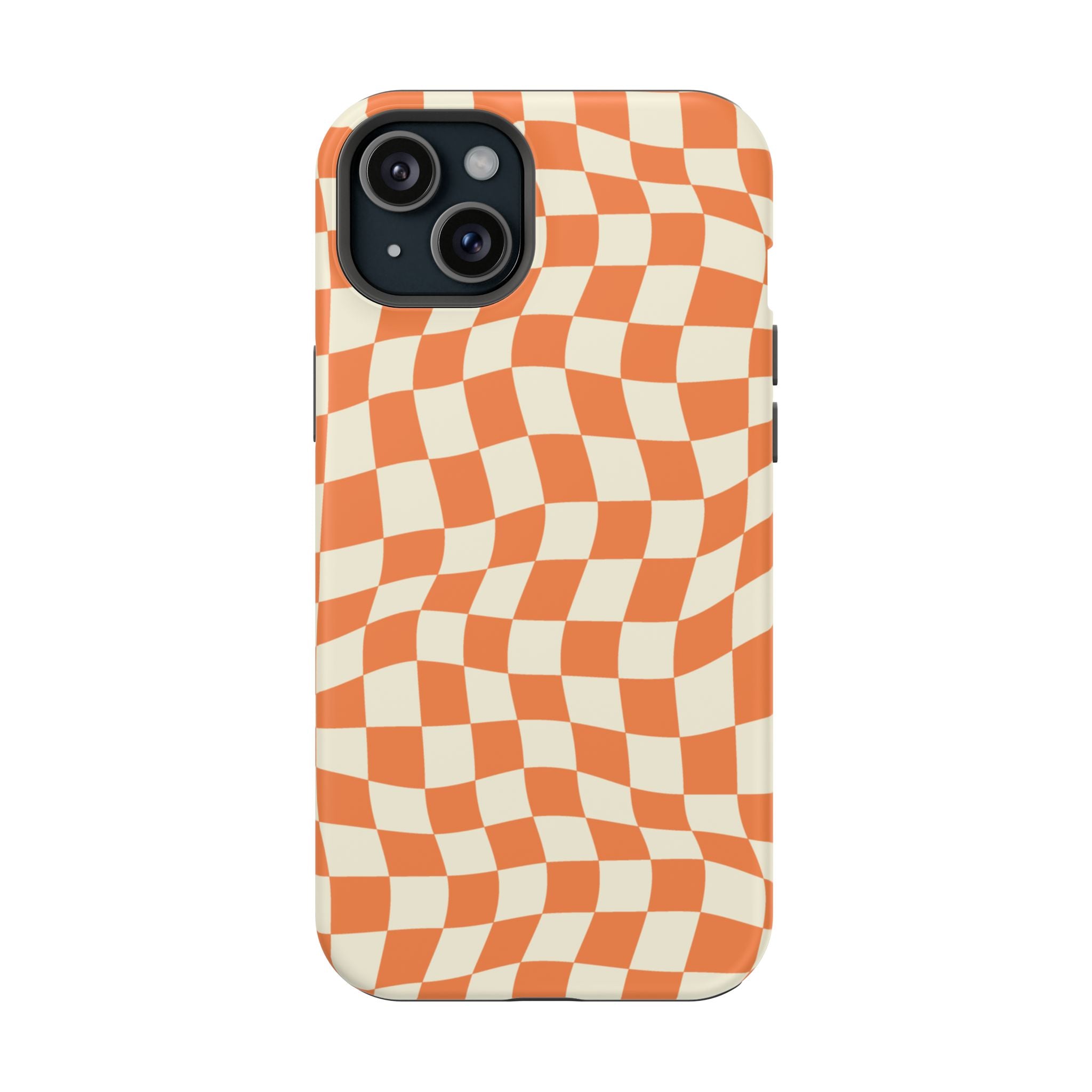 Orange Checkers - Tough MagSafe Case