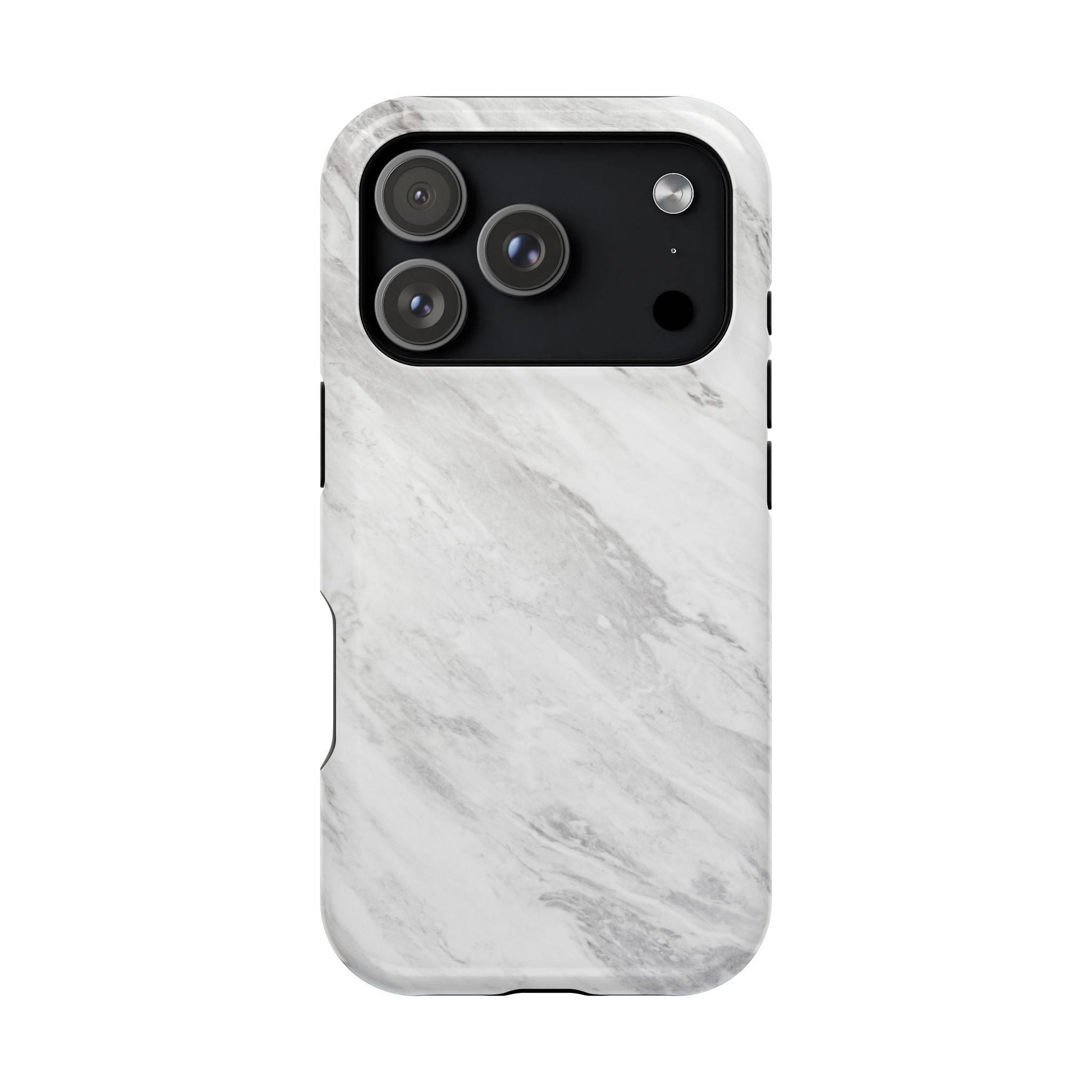 White Marble - Tough MagSafe Case