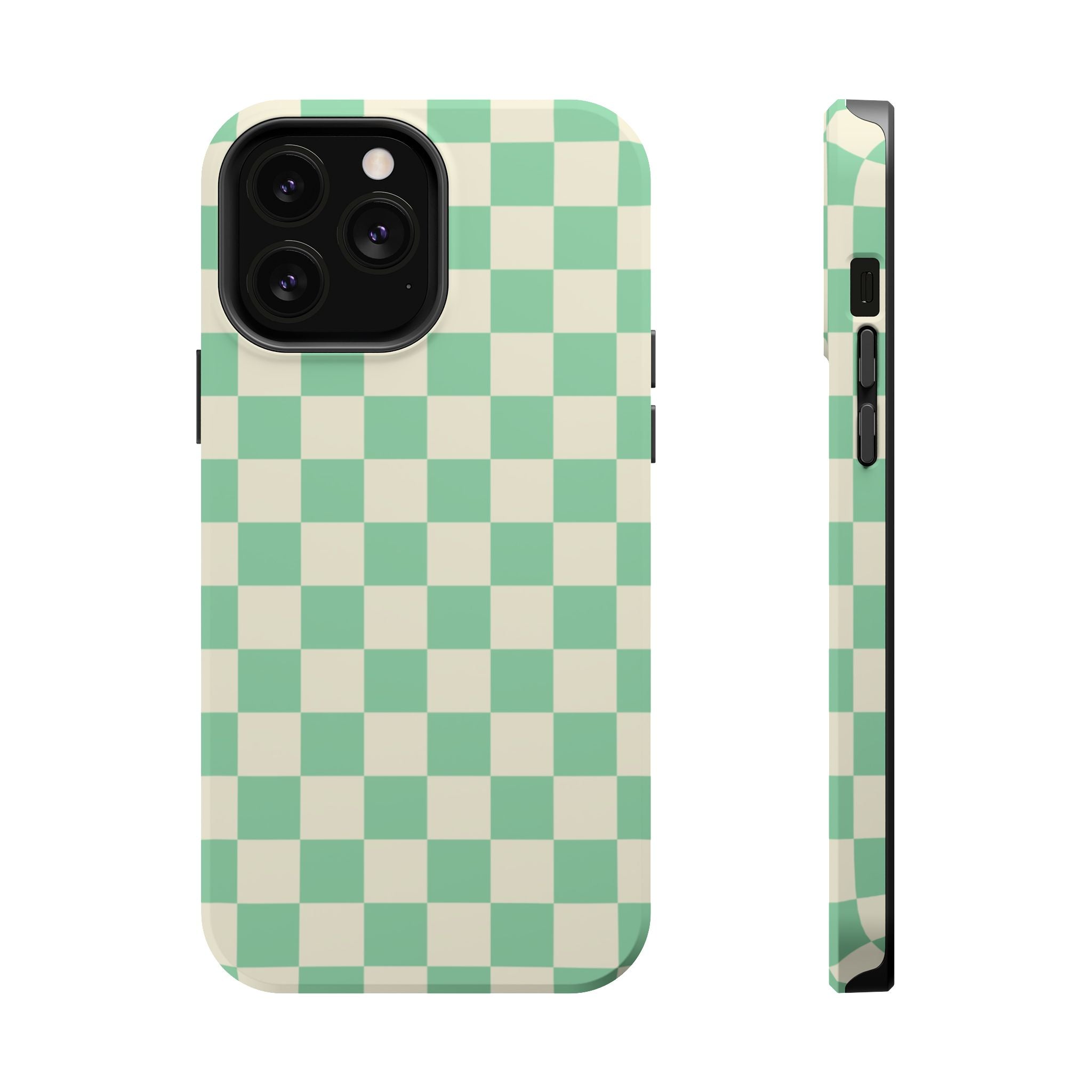 Mint Checkers - Tough MagSafe Case