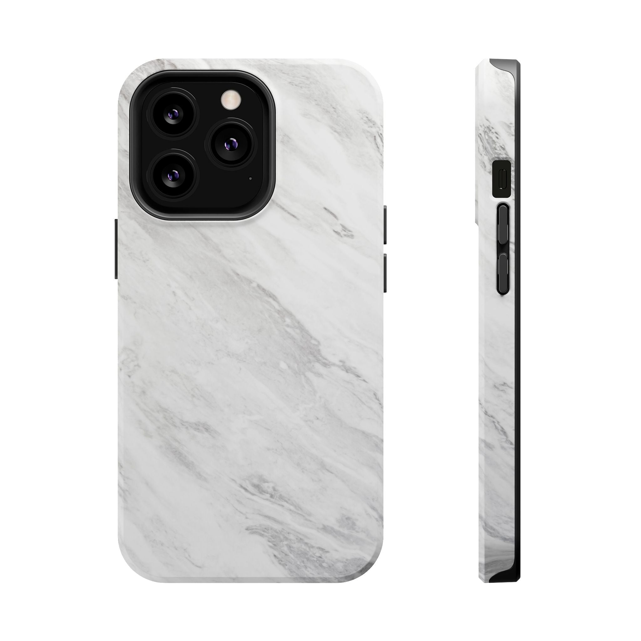 White Marble - Tough MagSafe Case