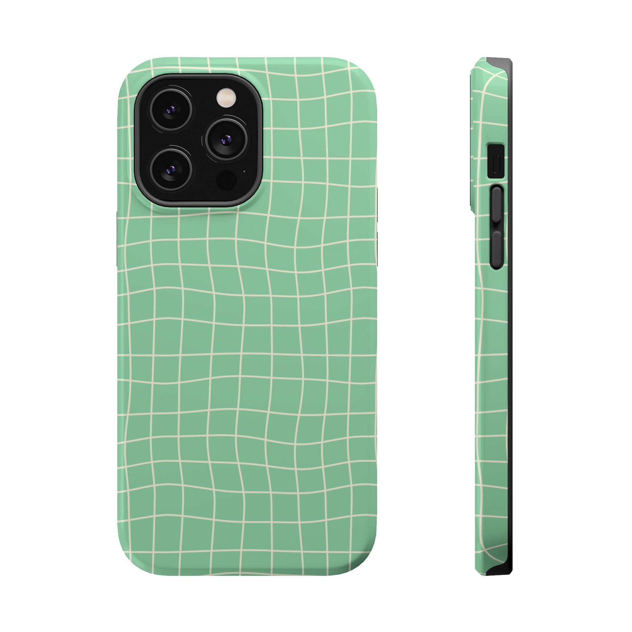 Pistachio Grid - Tough MagSafe Case