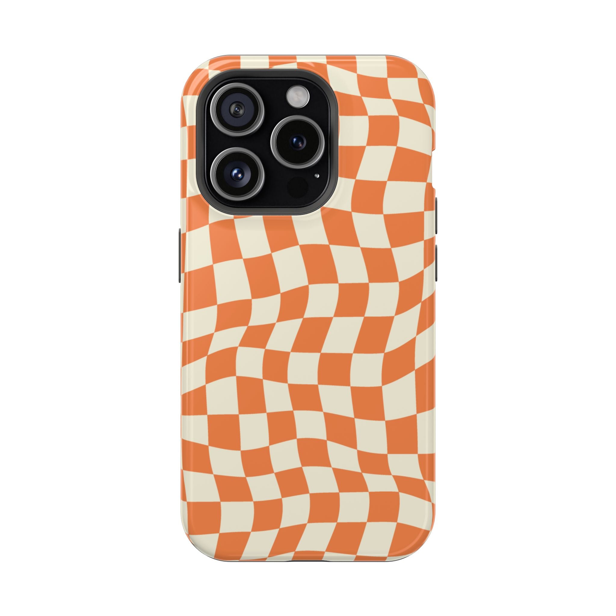 Orange Checkers - Tough MagSafe Case