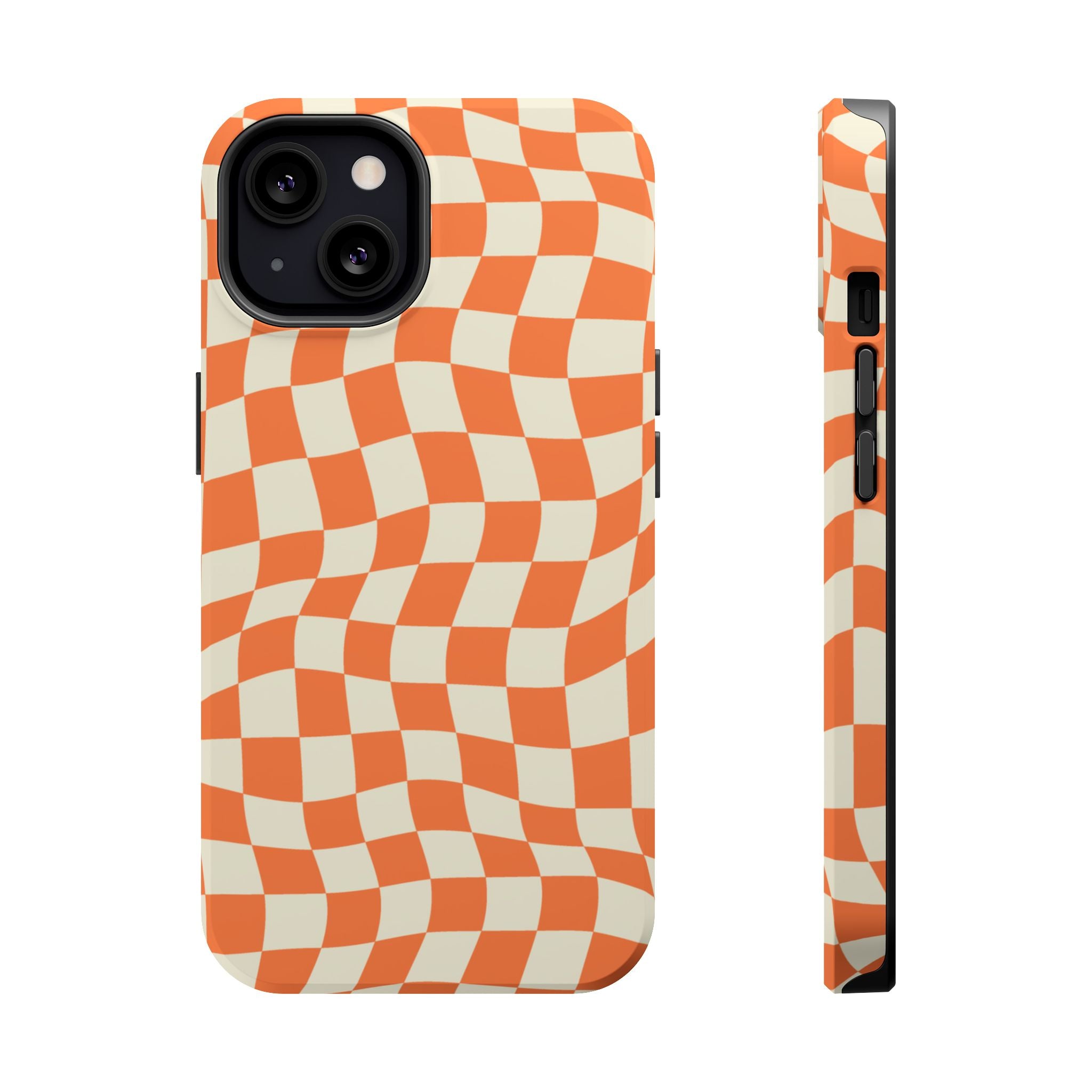 Orange Checkers - Tough MagSafe Case