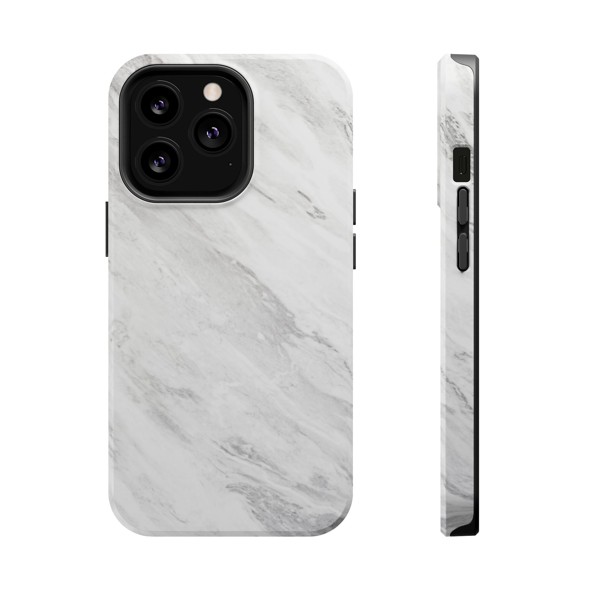 White Marble - Tough MagSafe Case
