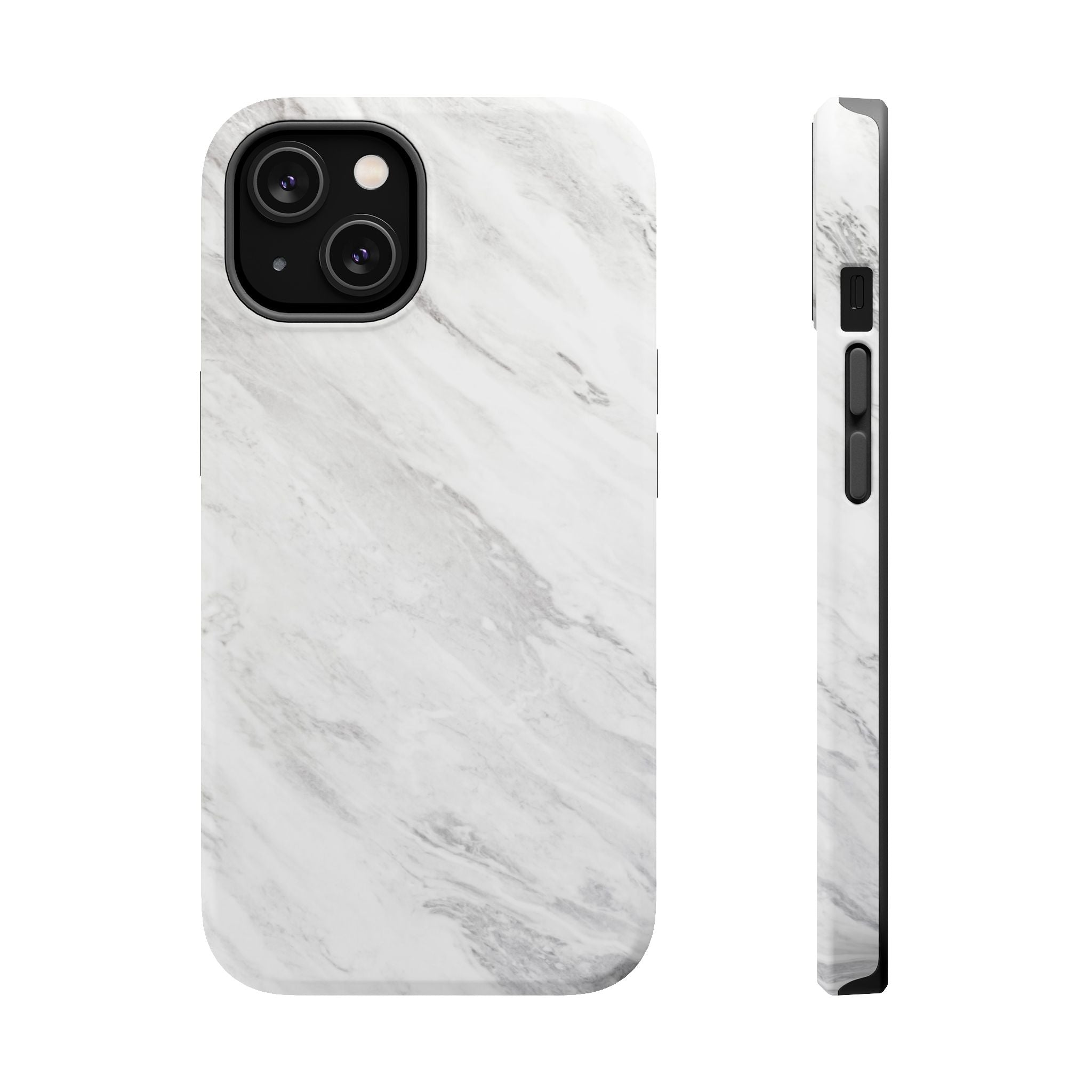 White Marble - Tough MagSafe Case