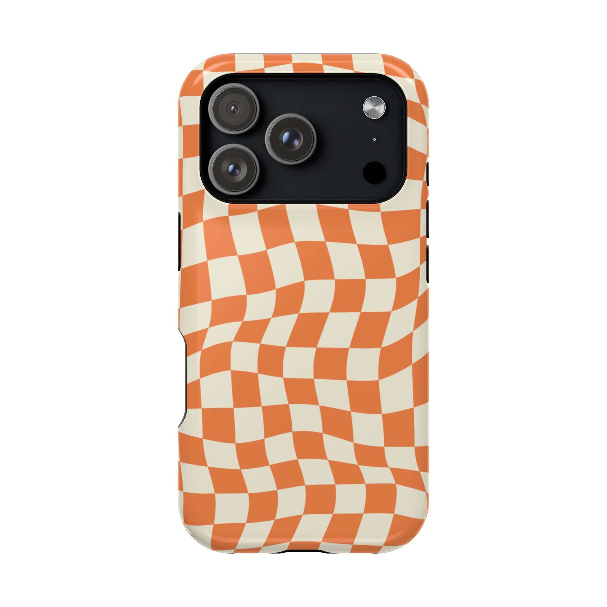Orange Checkers - Tough MagSafe Case