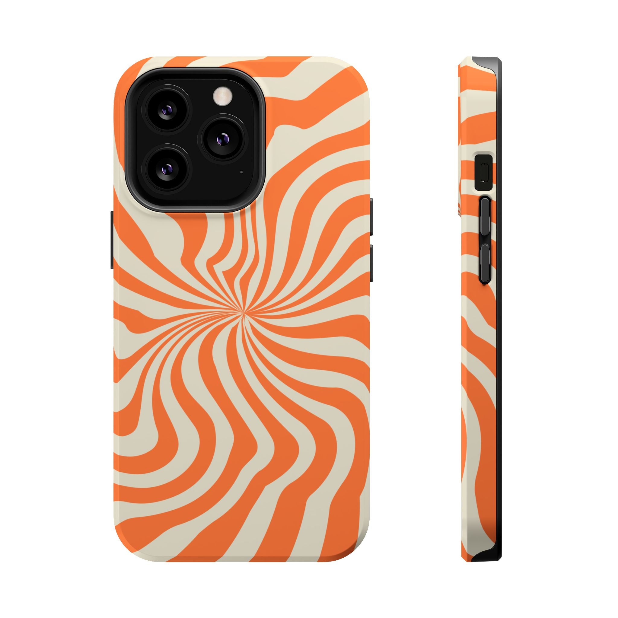 Orange Spiral - Tough MagSafe Case