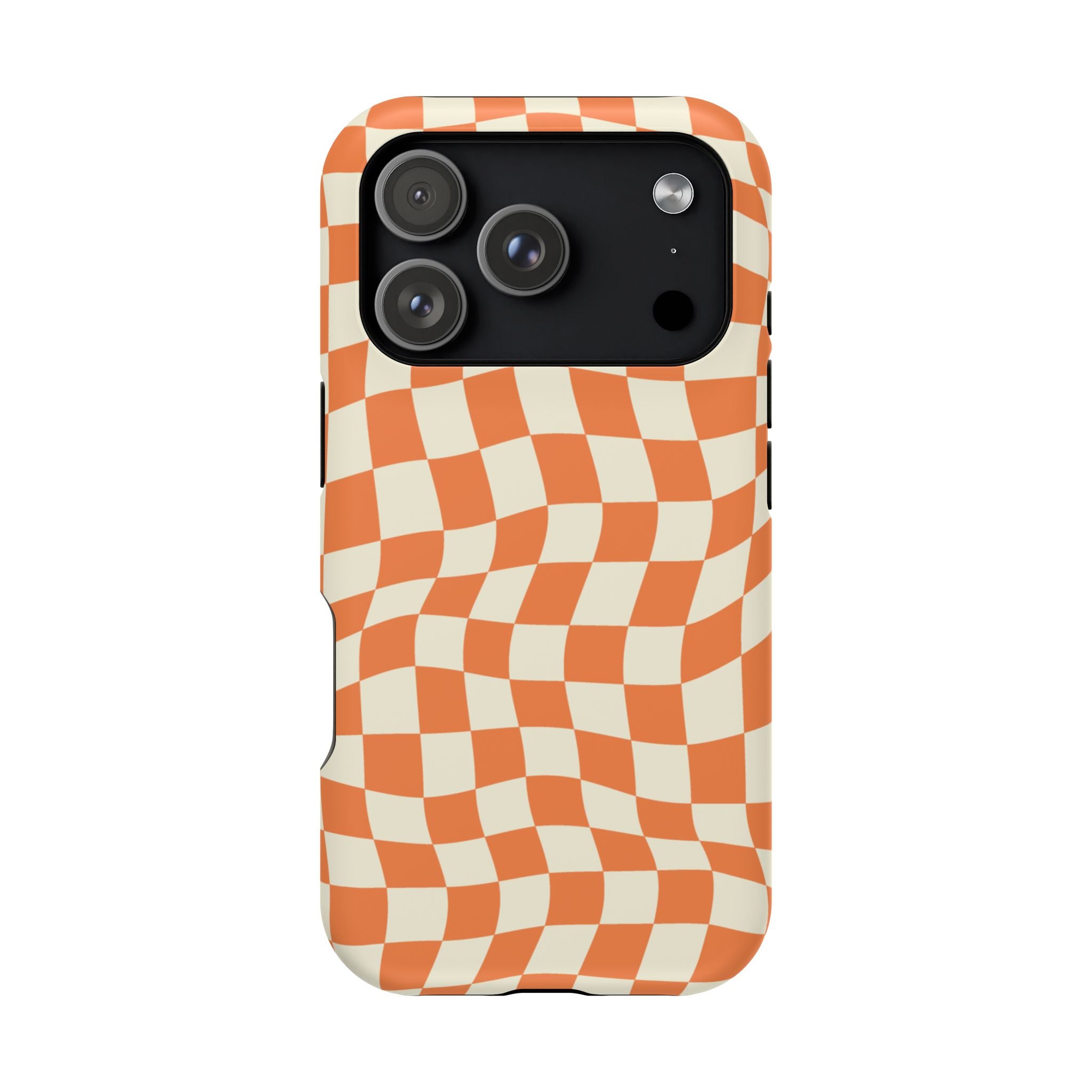 Orange Checkers - Tough MagSafe Case