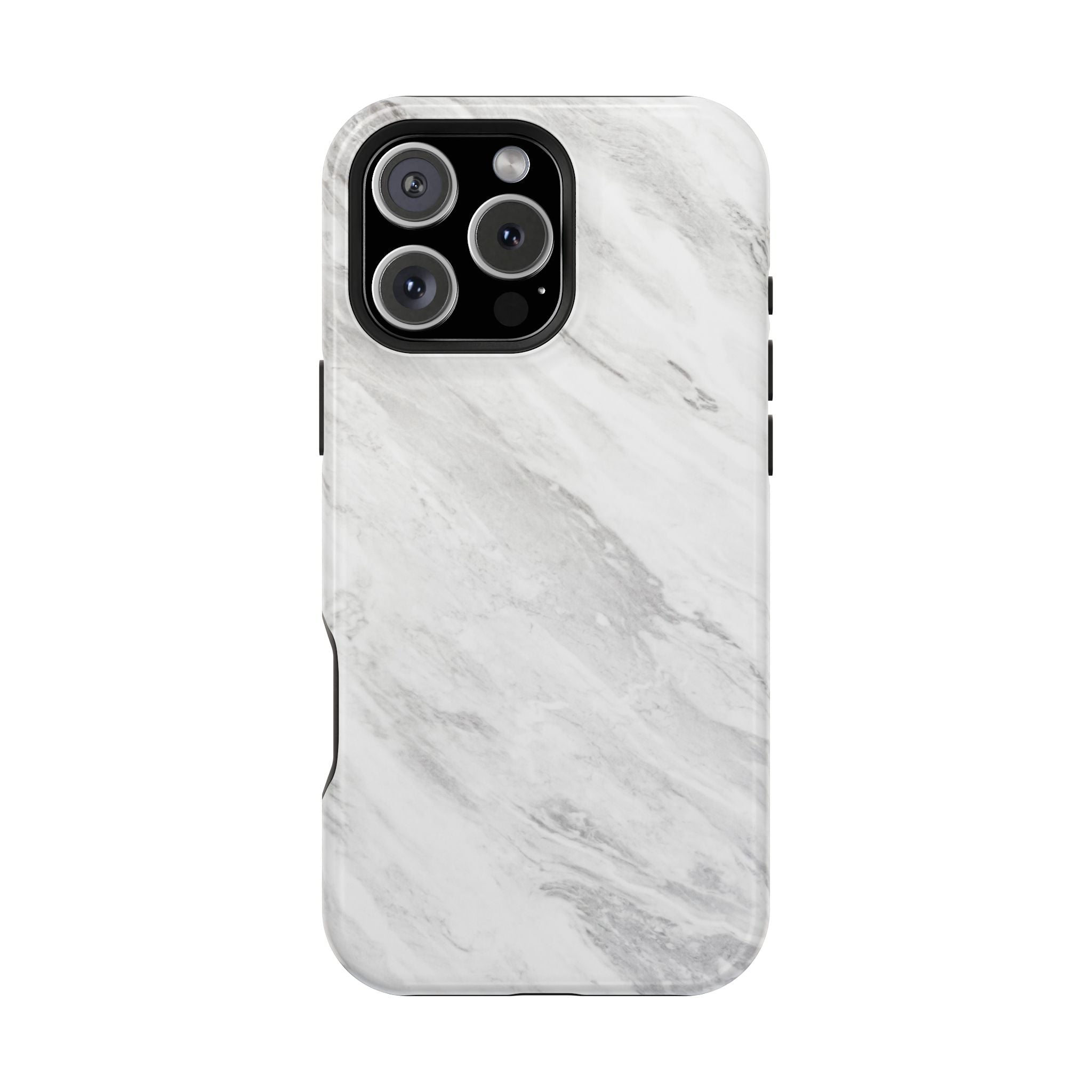 White Marble - Tough MagSafe Case