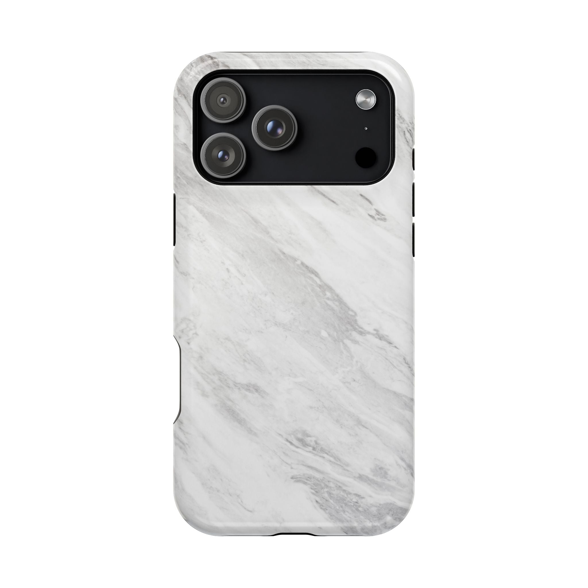 White Marble - Tough MagSafe Case