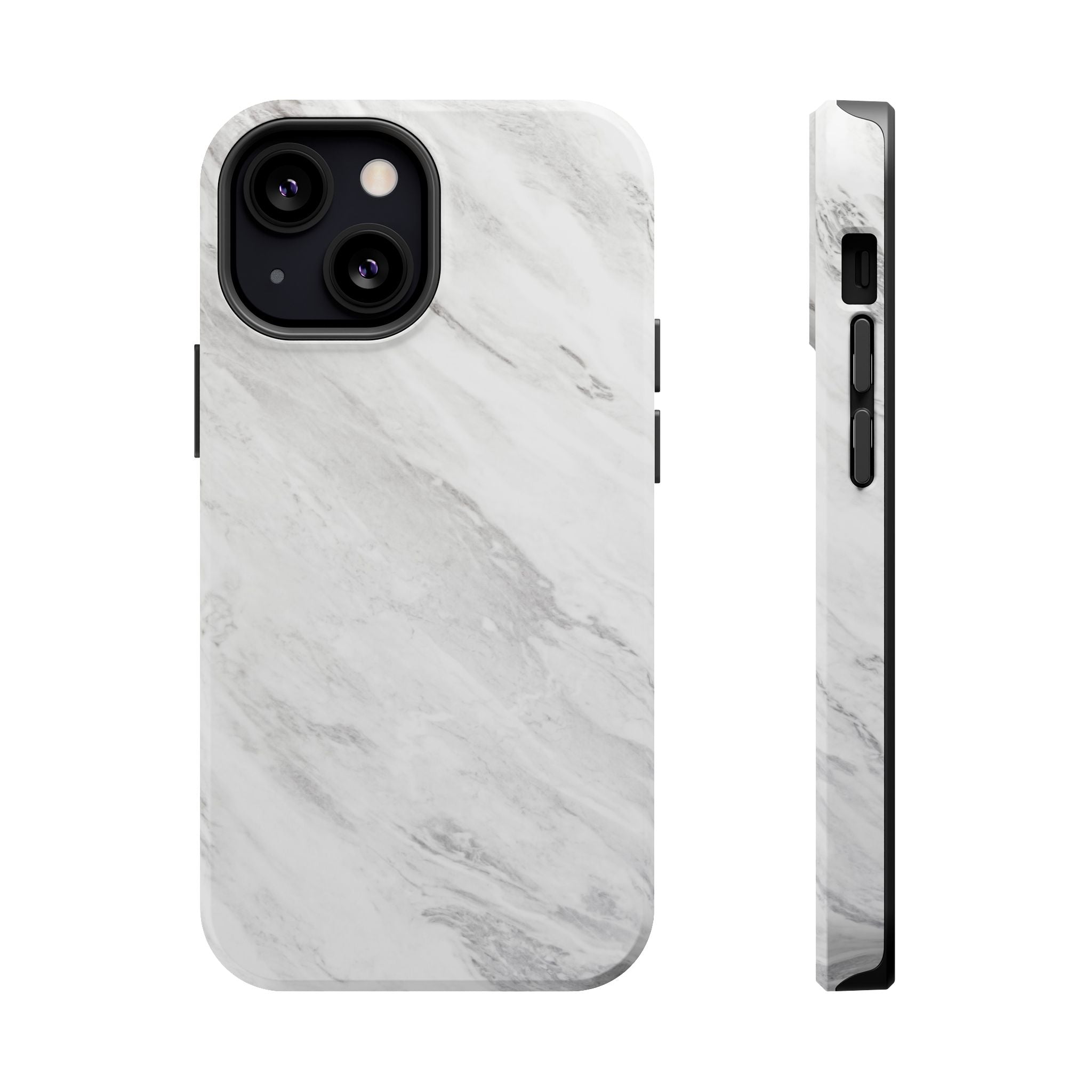 White Marble - Tough MagSafe Case
