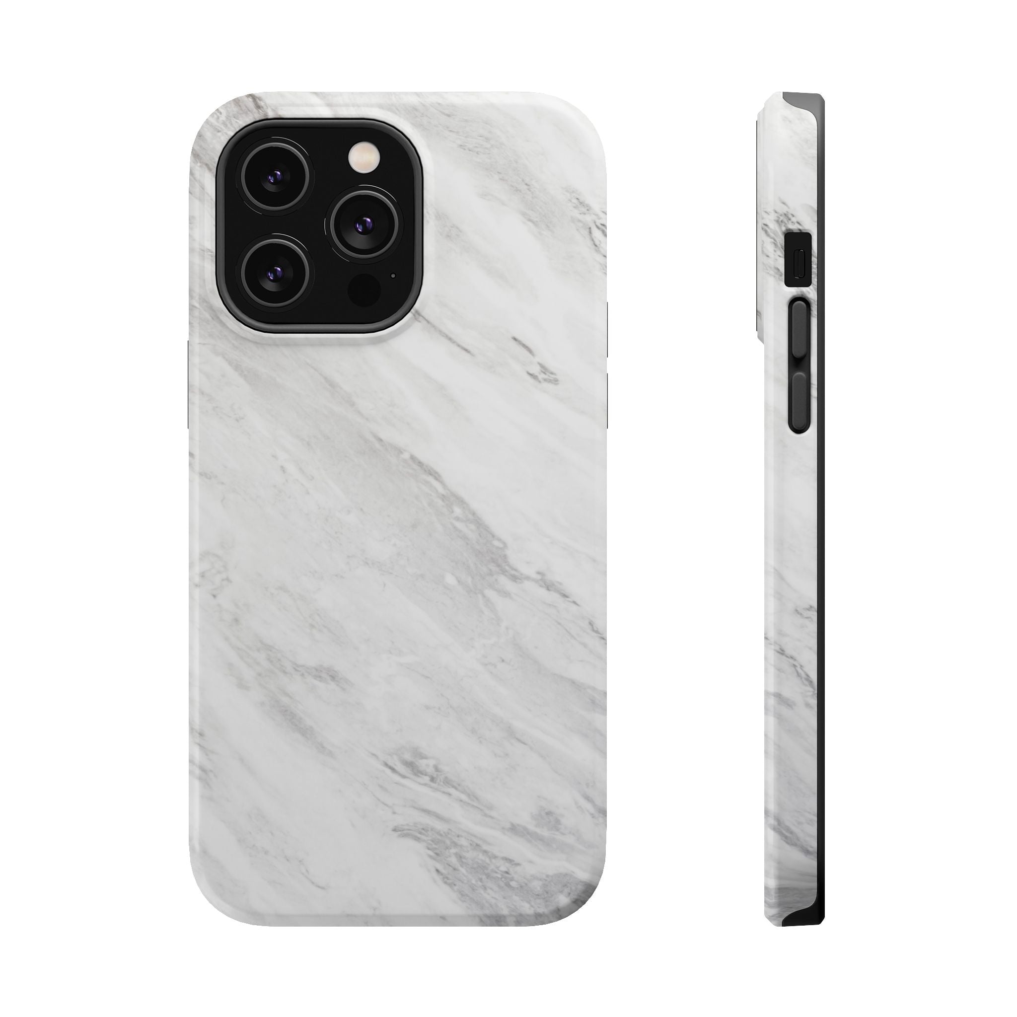 White Marble - Tough MagSafe Case