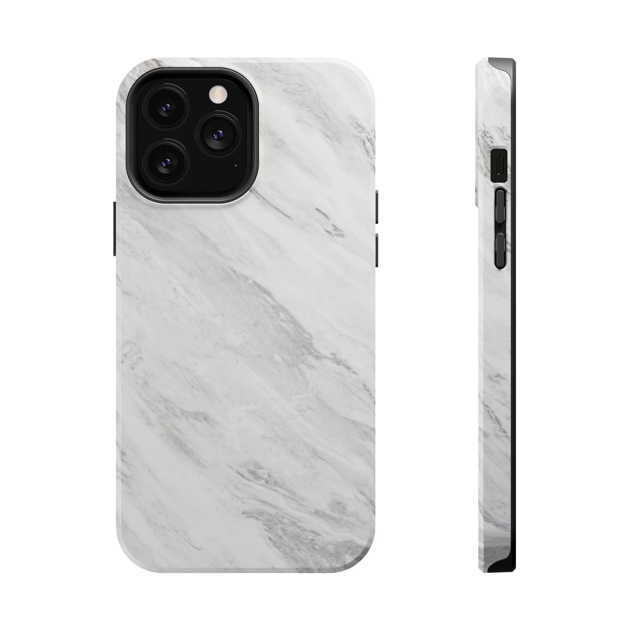 White Marble - Tough MagSafe Case