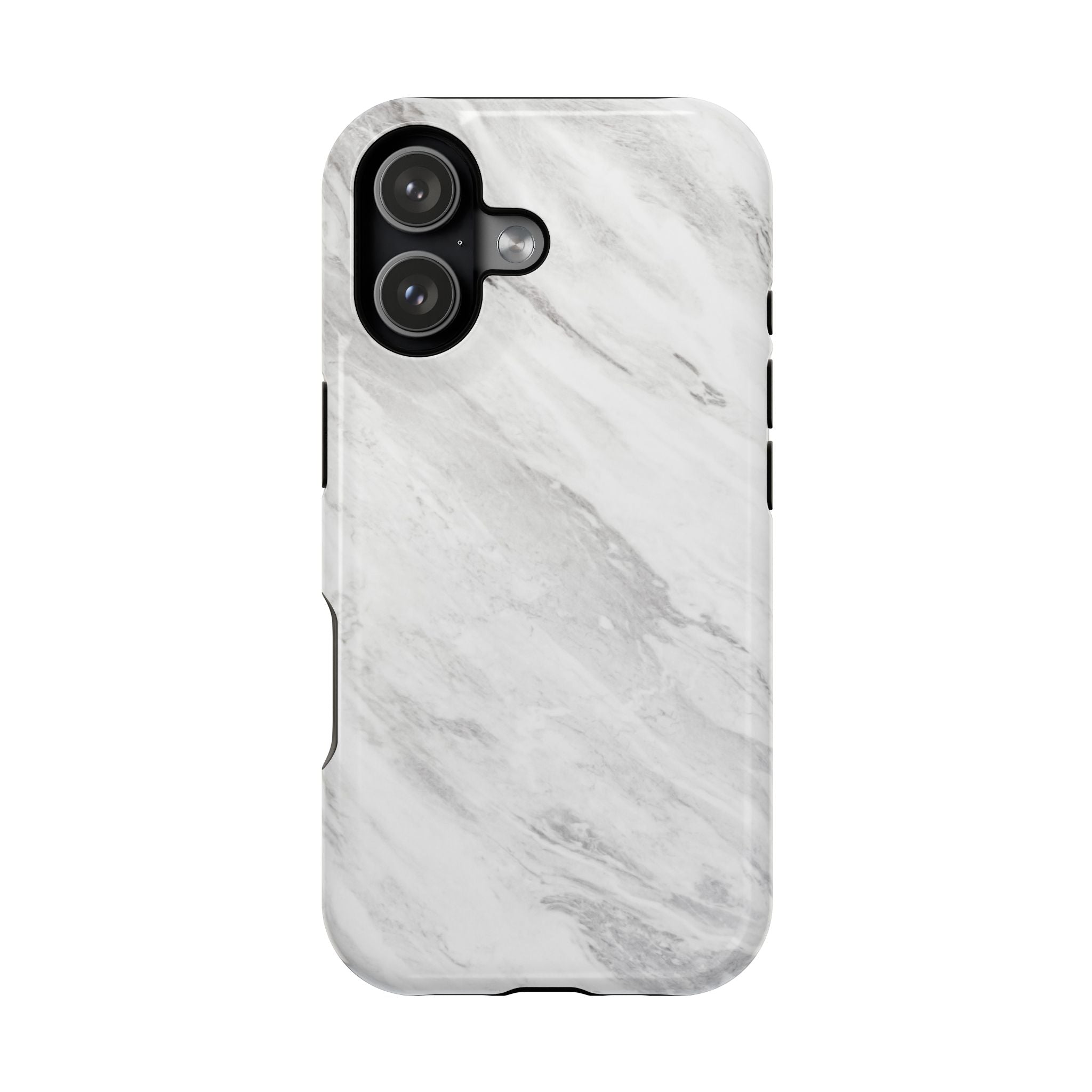White Marble - Tough MagSafe Case