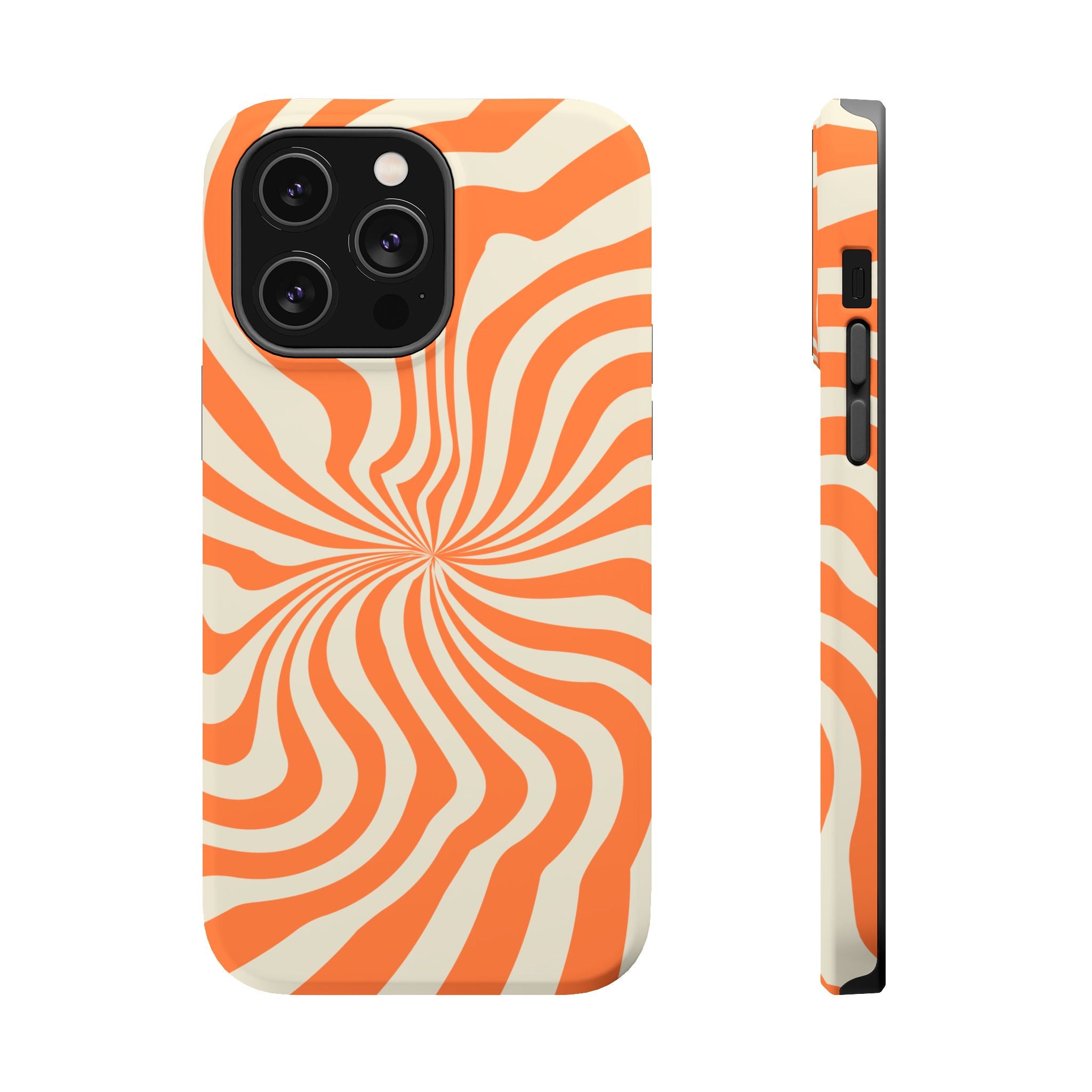 Orange Spiral - Tough MagSafe Case
