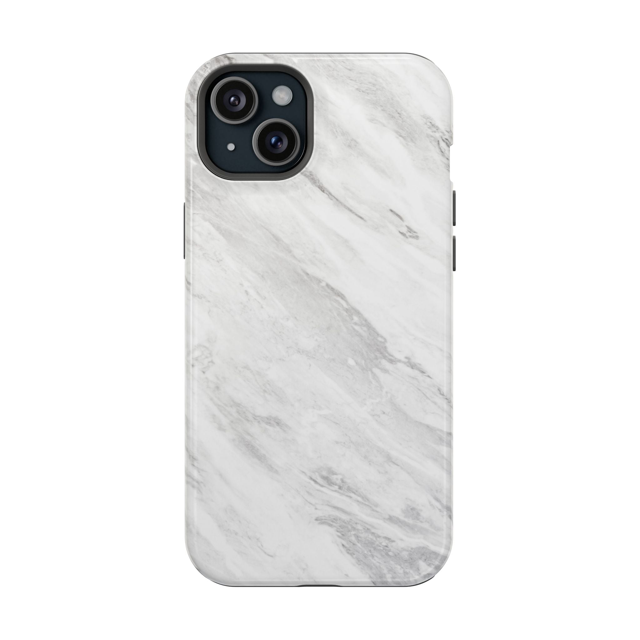 White Marble - Tough MagSafe Case