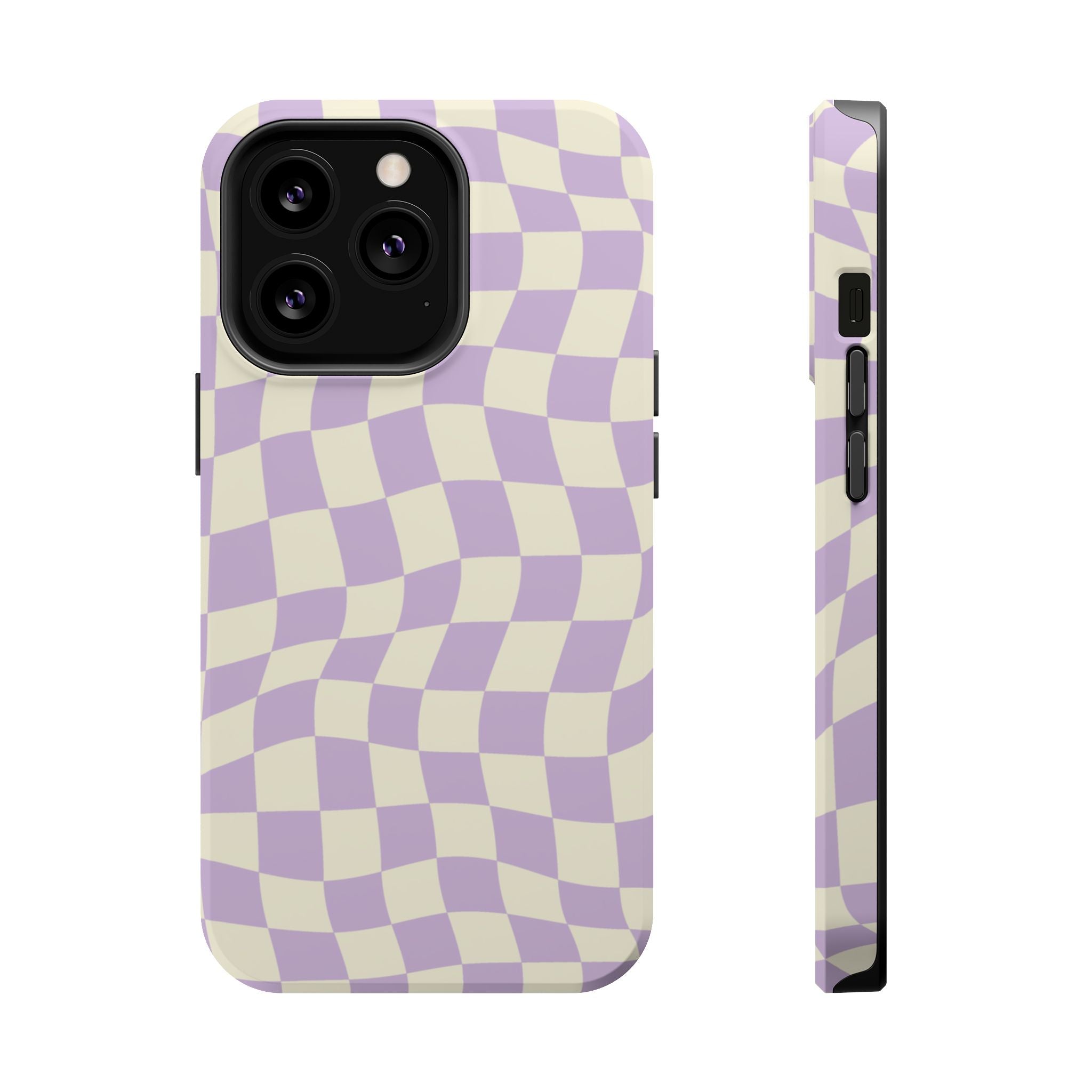Lavender Checkers - Tough MagSafe Case