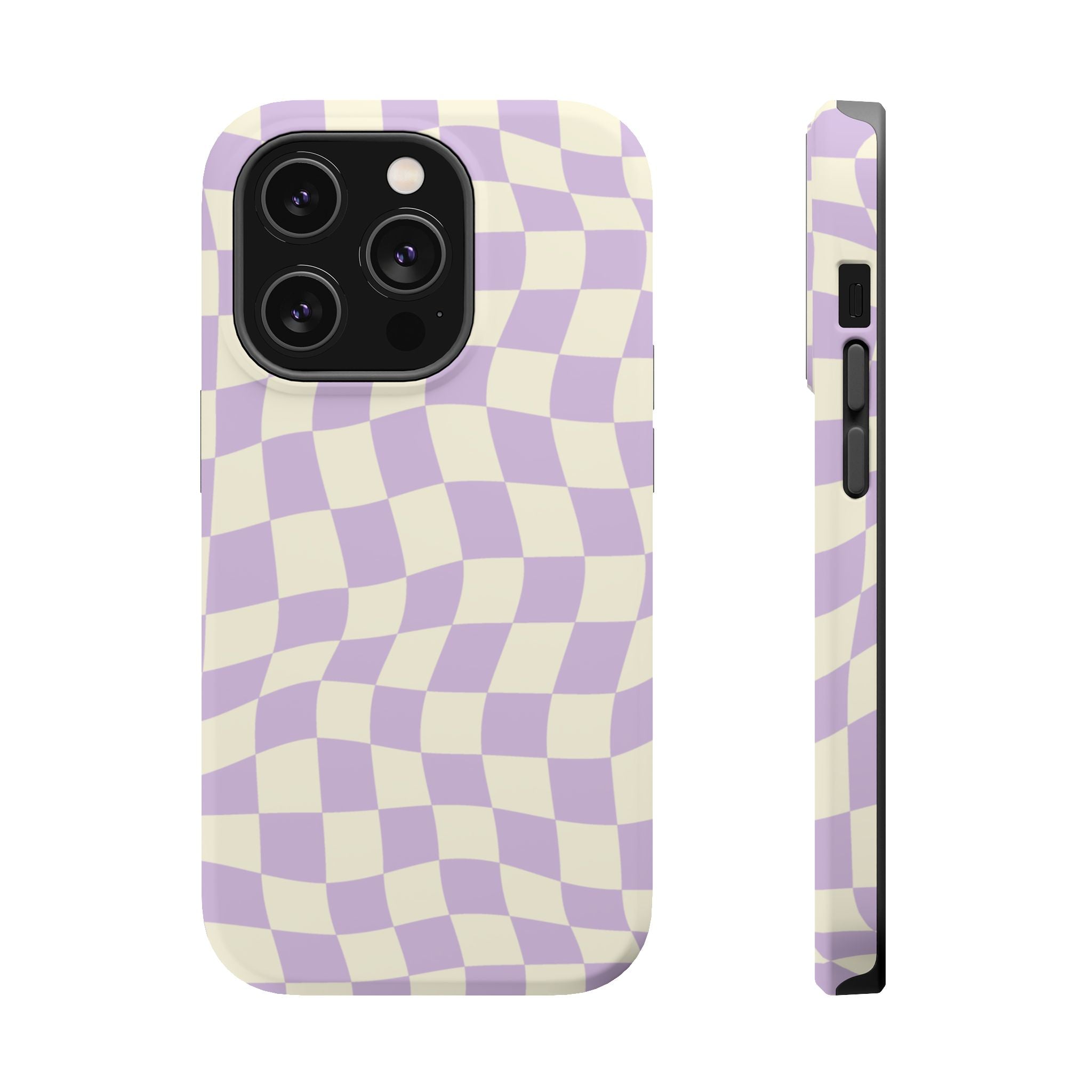 Lavender Checkers - Tough MagSafe Case