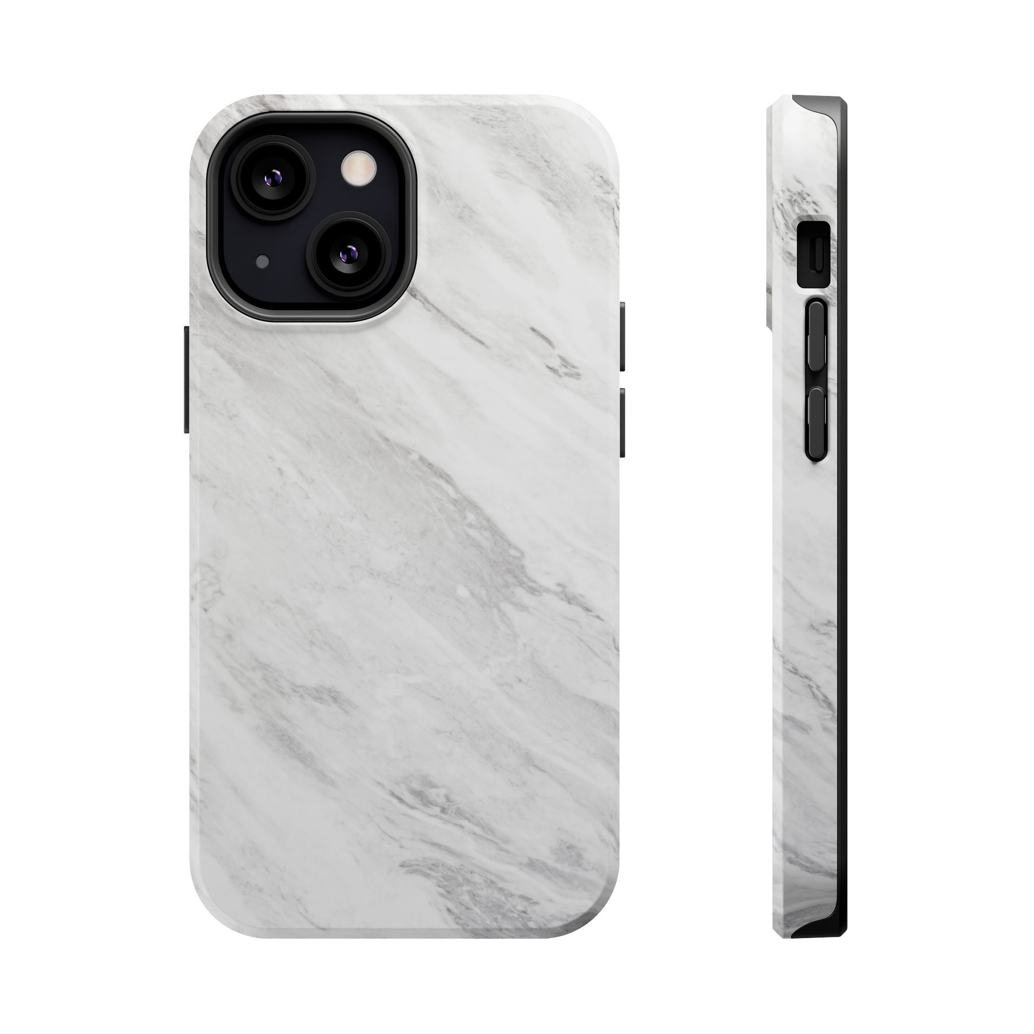 White Marble - Tough MagSafe Case
