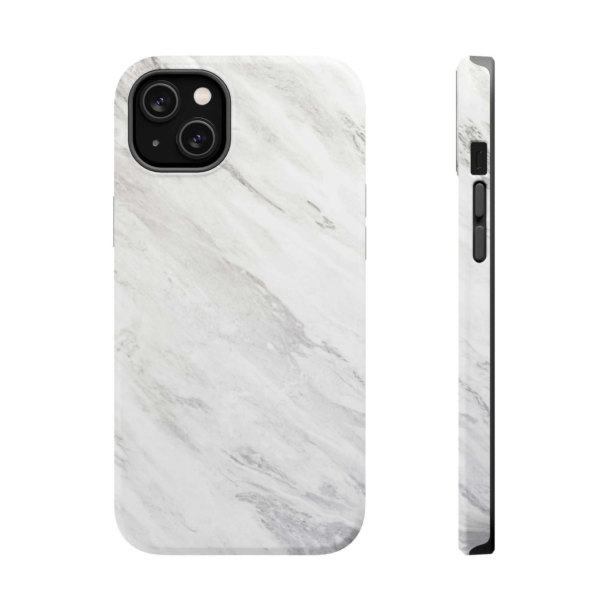 White Marble - Tough MagSafe Case