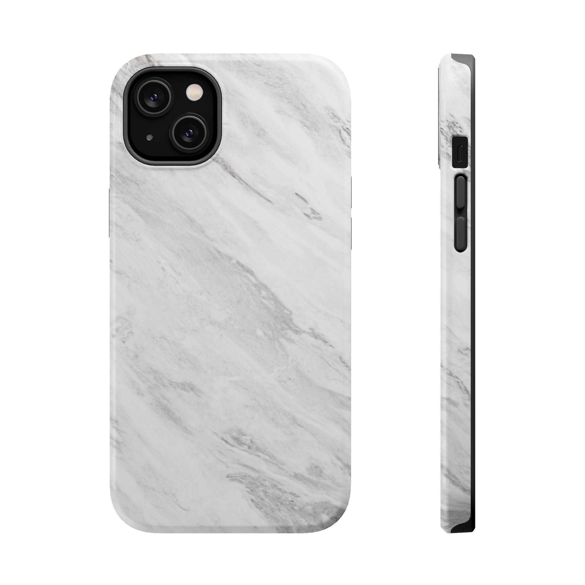 White Marble - Tough MagSafe Case