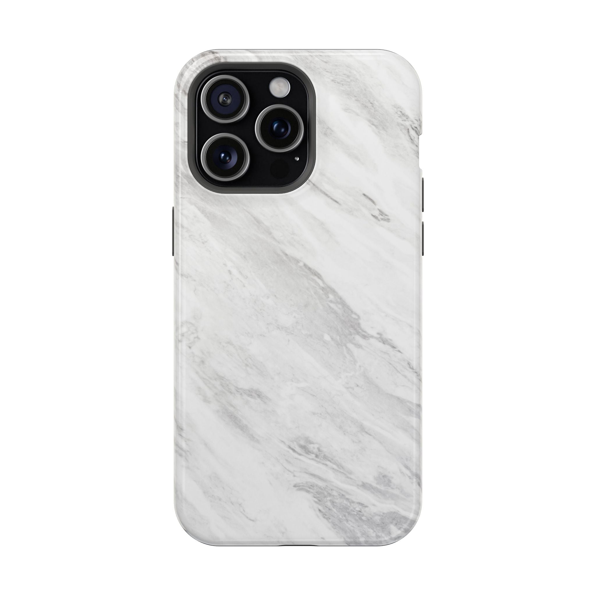 White Marble - Tough MagSafe Case