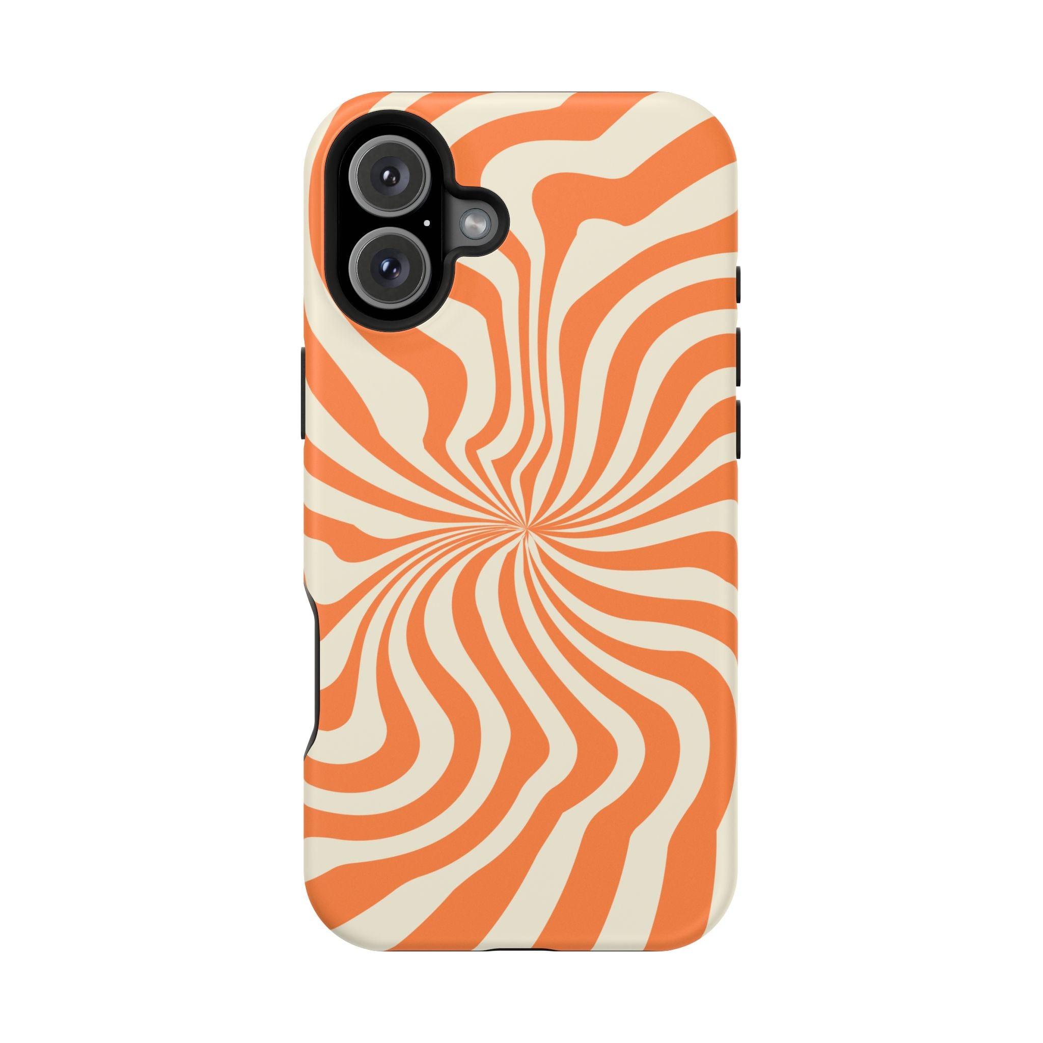 Orange Spiral - Tough MagSafe Case
