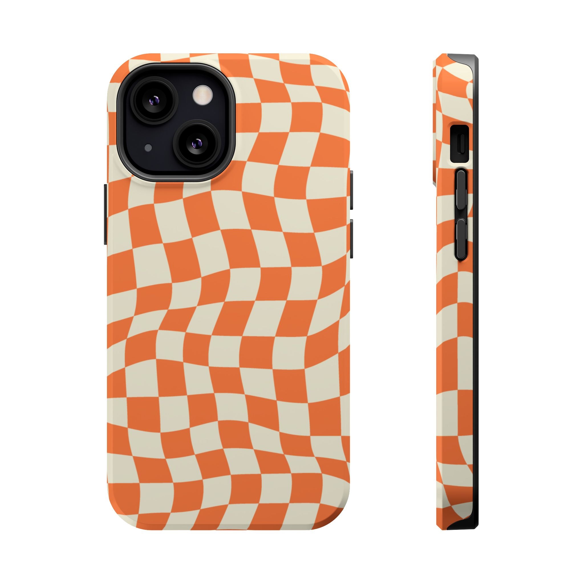 Orange Checkers - Tough MagSafe Case