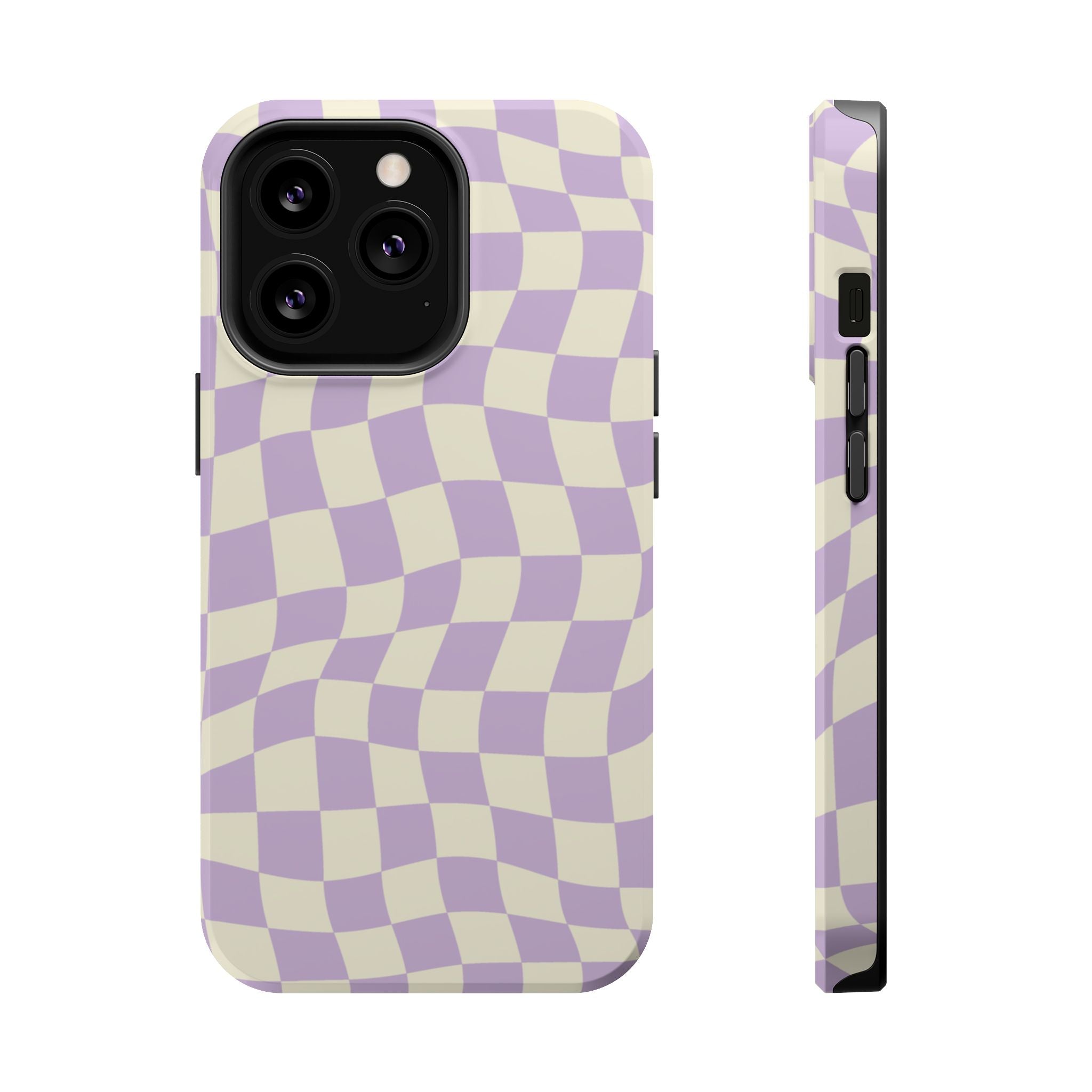 Lavender Checkers - Tough MagSafe Case