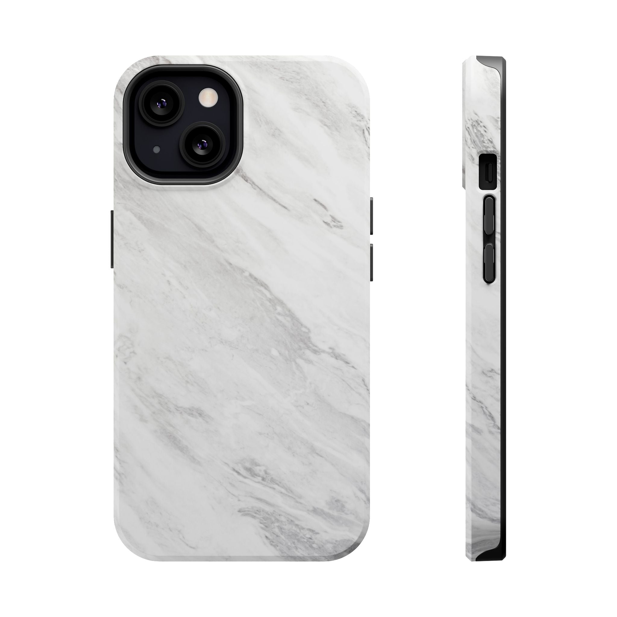 White Marble - Tough MagSafe Case