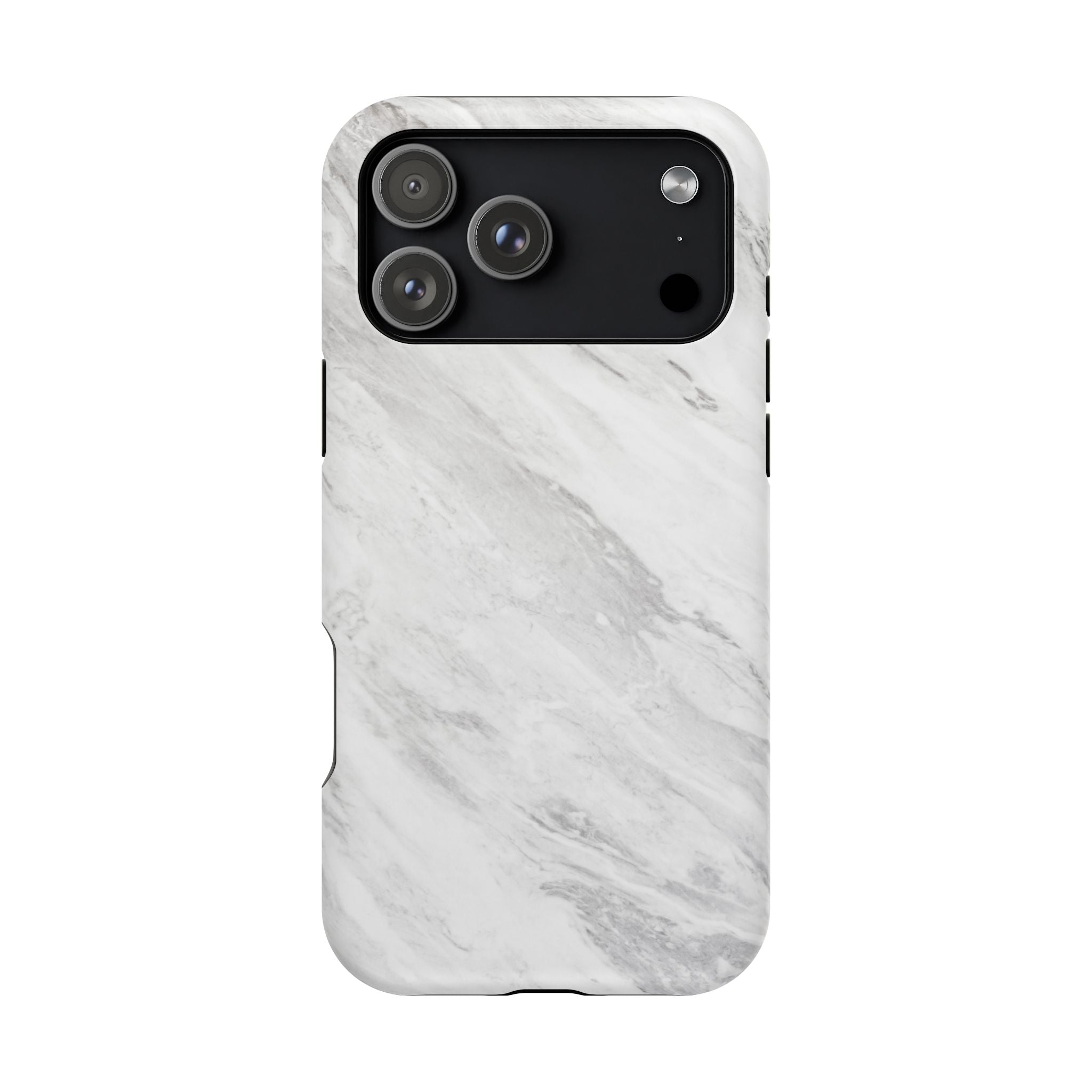 White Marble - Tough MagSafe Case