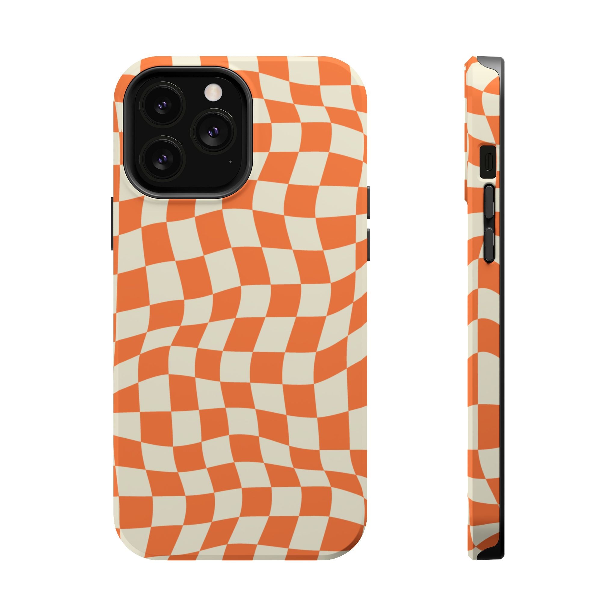 Orange Checkers - Tough MagSafe Case