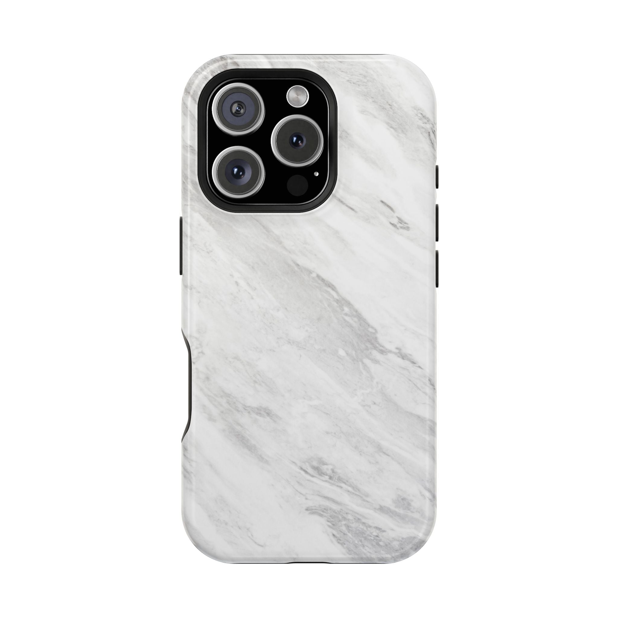 White Marble - Tough MagSafe Case