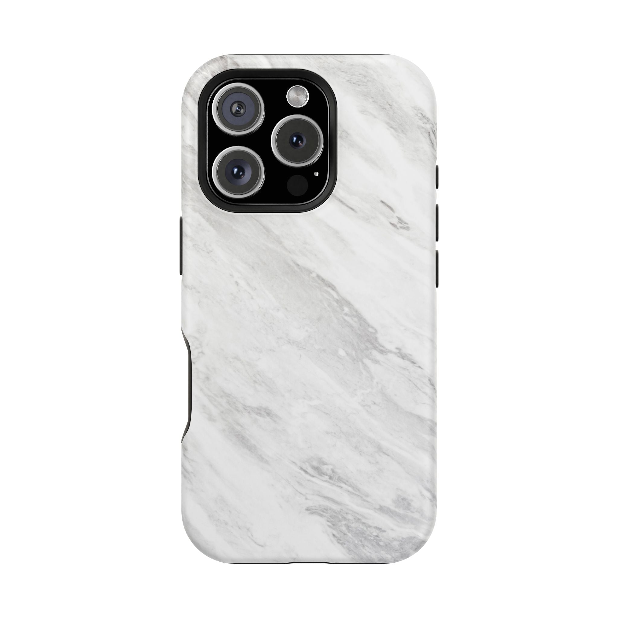 White Marble - Tough MagSafe Case
