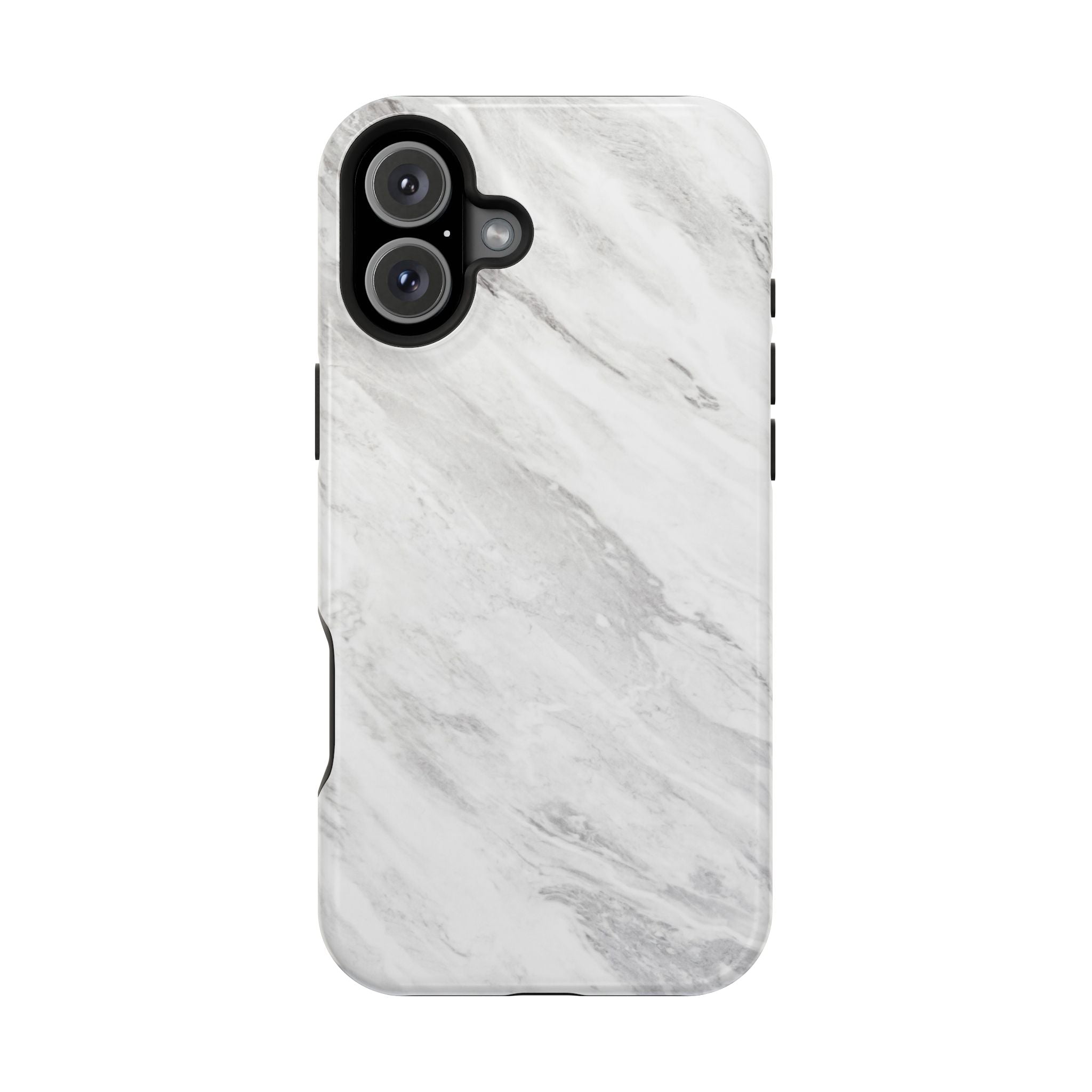 White Marble - Tough MagSafe Case