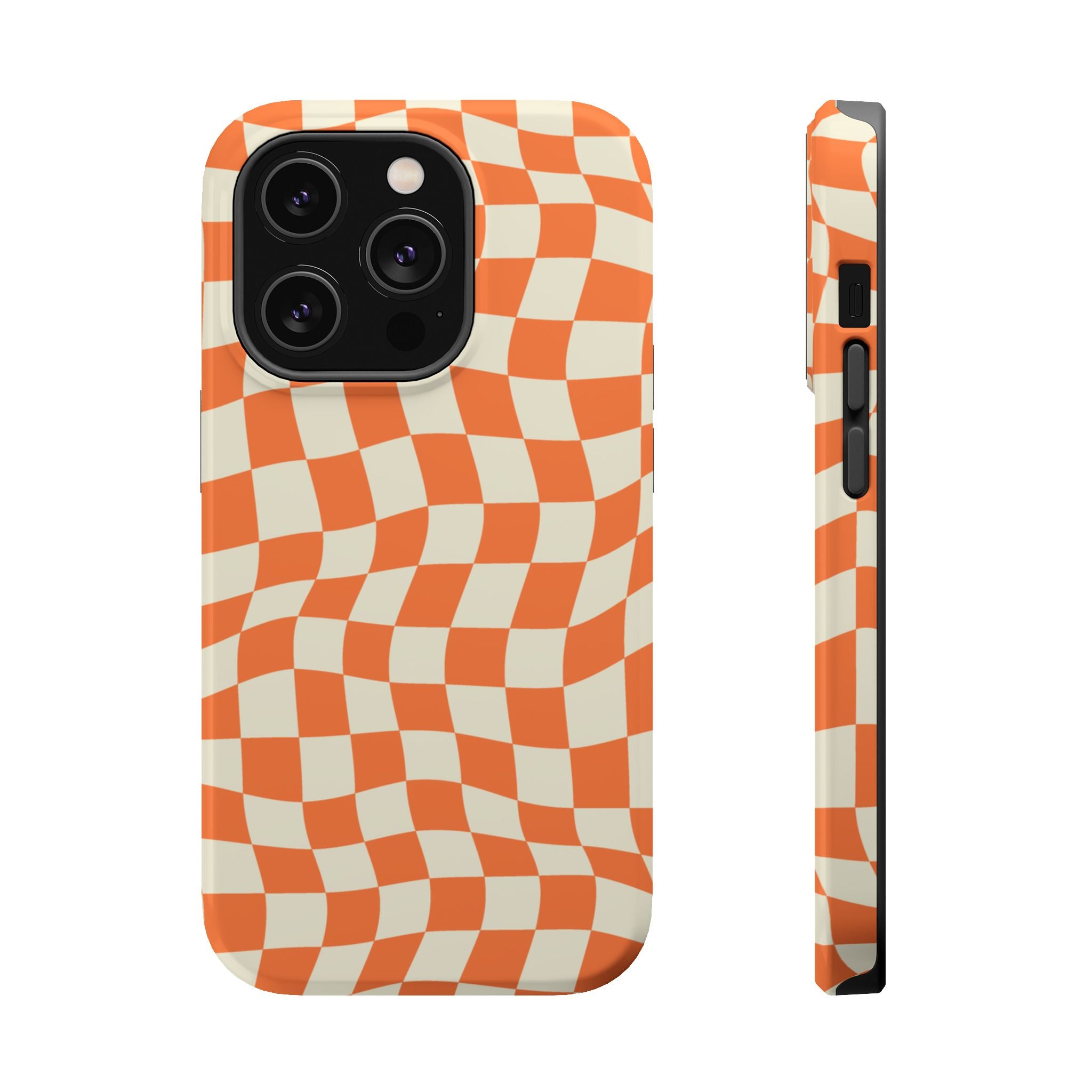Orange Checkers - Tough MagSafe Case