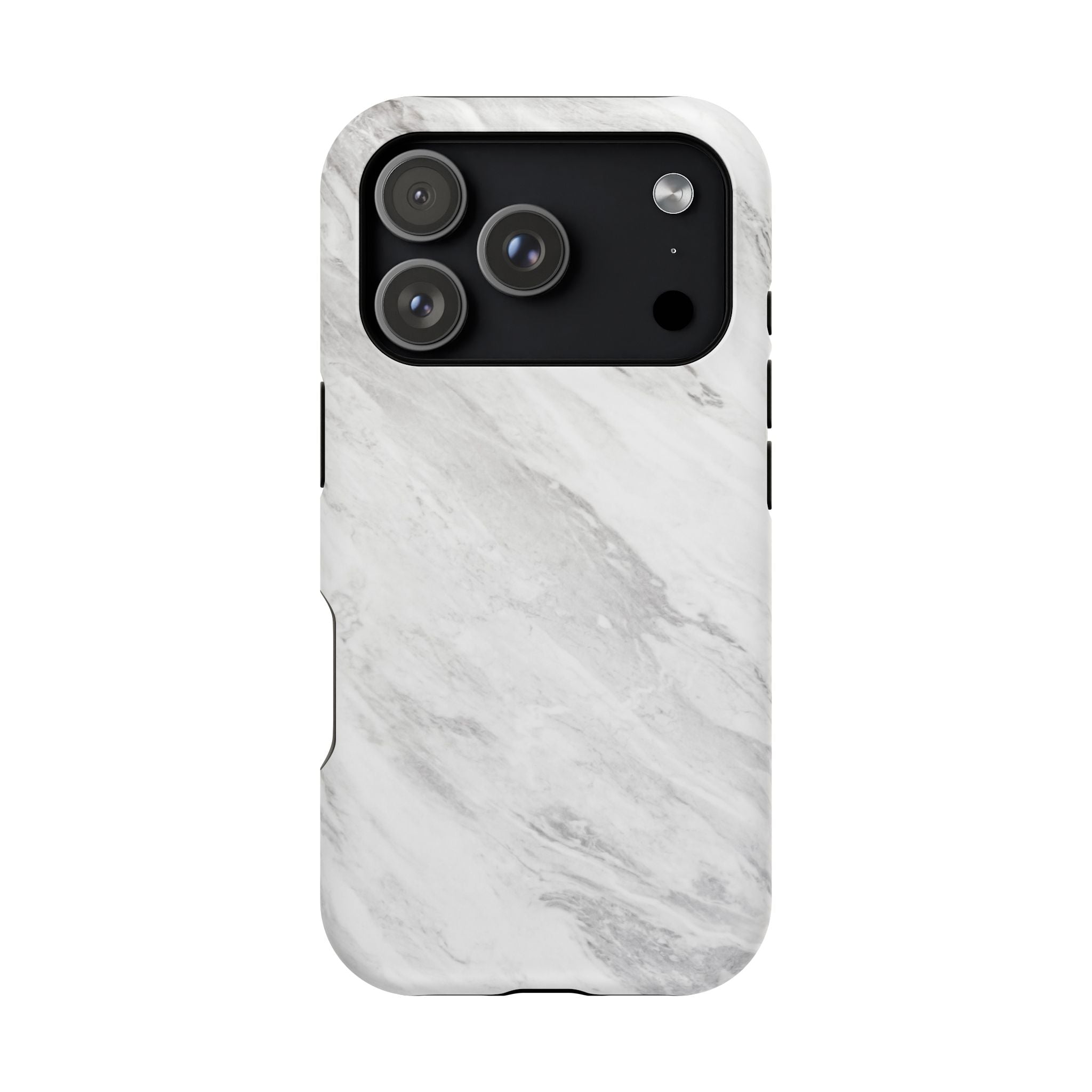 White Marble - Tough MagSafe Case
