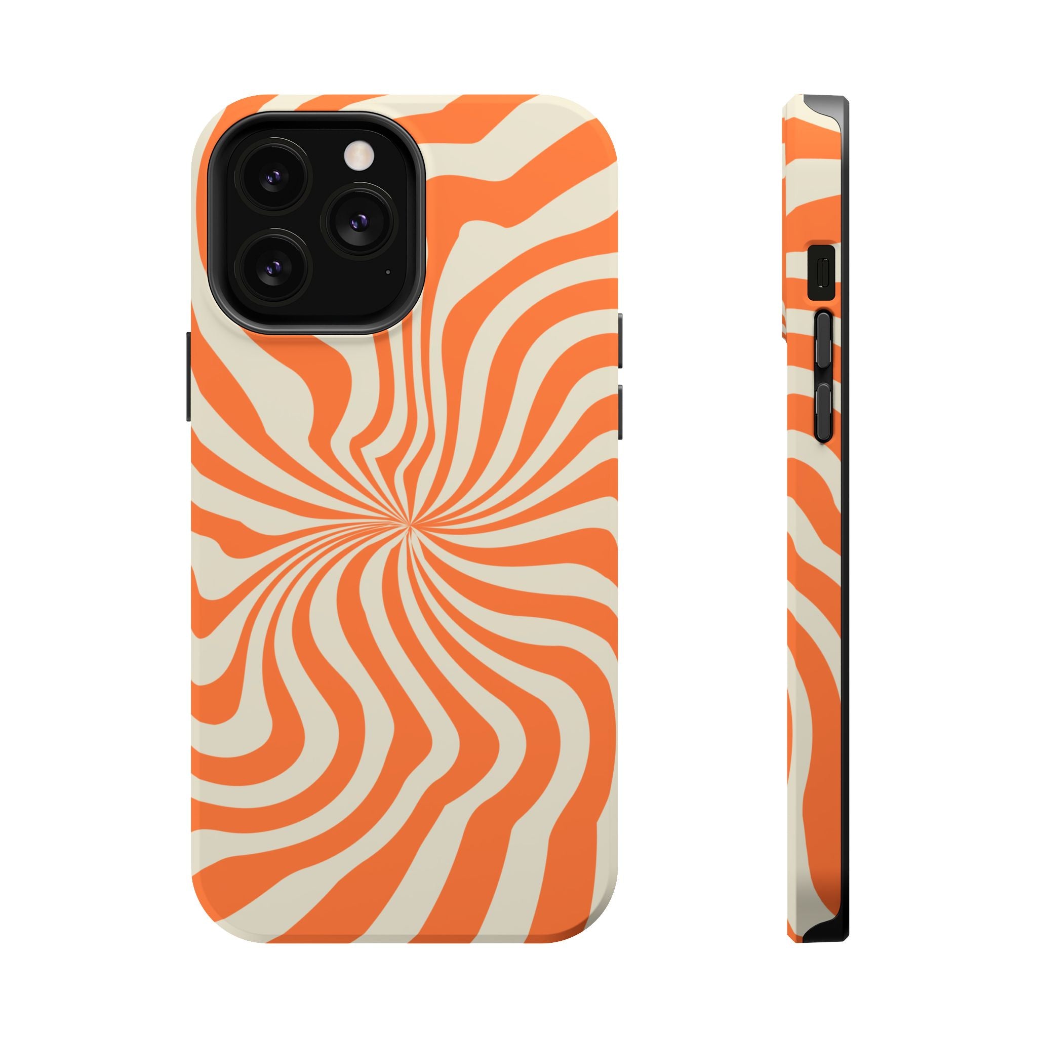 Orange Spiral - Tough MagSafe Case