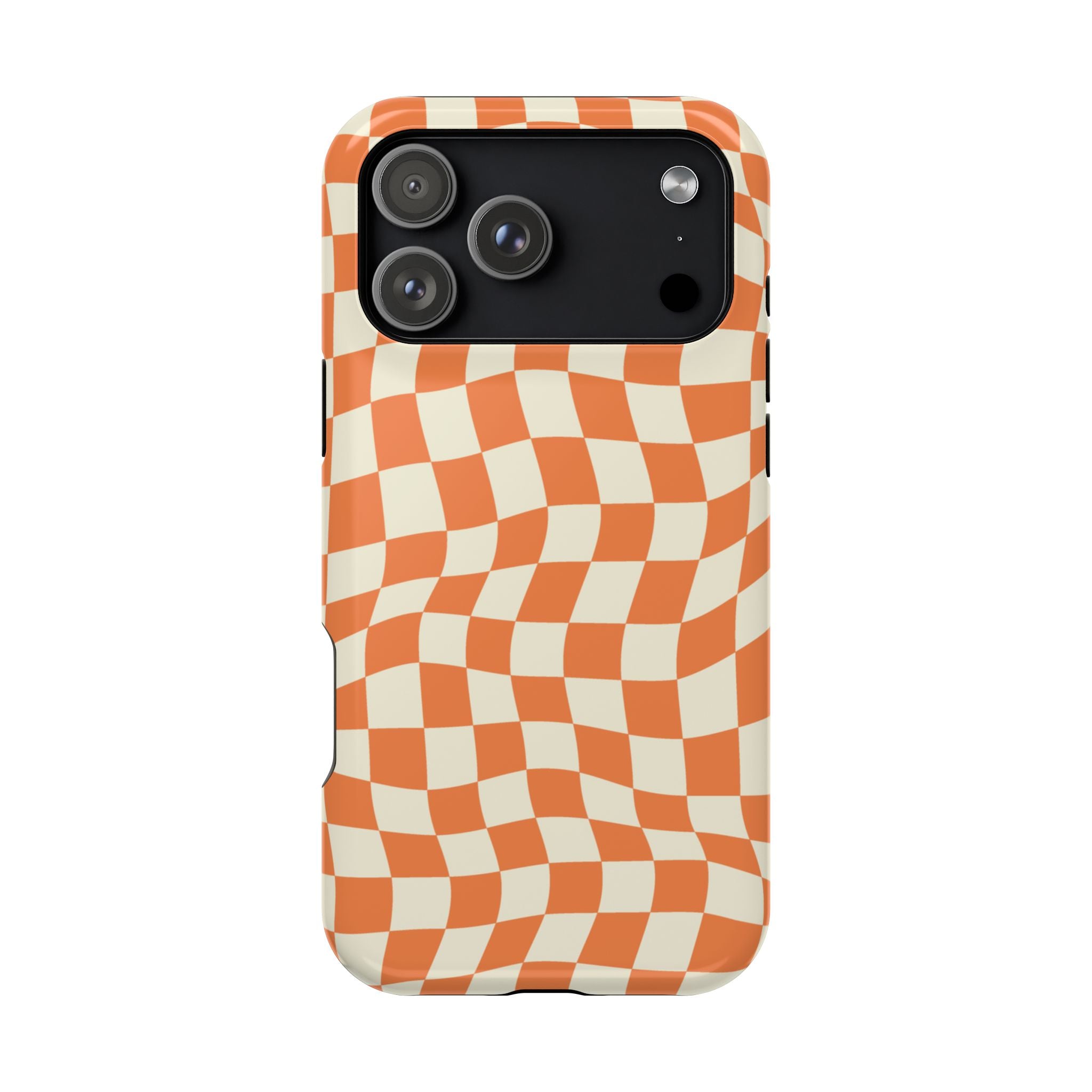 Orange Checkers - Tough MagSafe Case
